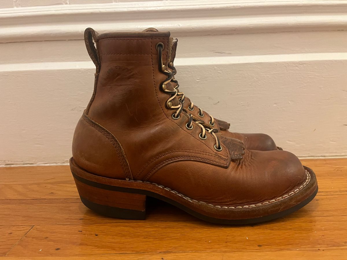 Photo by tomsbarkingdogs on January 6, 2026 of the Frank's Boots Wilshire in Law Tanning Whiskey Rebellion.