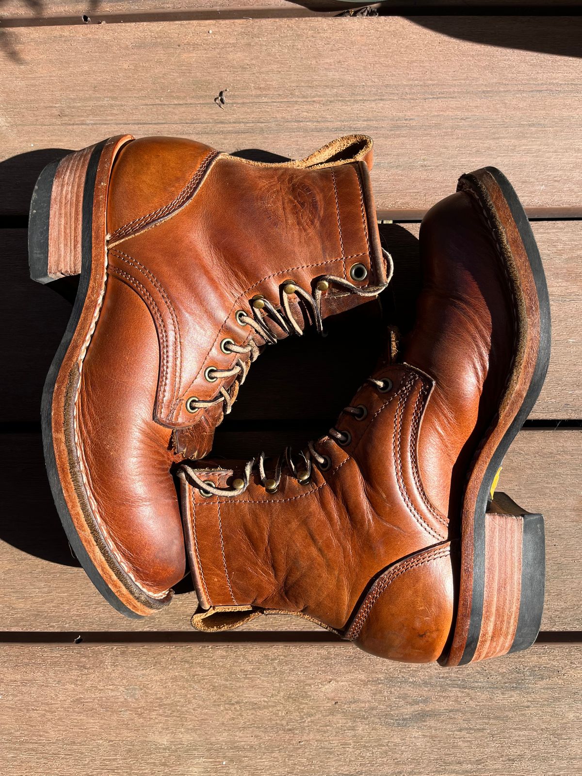 Photo by tomsbarkingdogs on February 5, 2026 of the Frank's Boots Wilshire in Law Tanning Whiskey Rebellion.