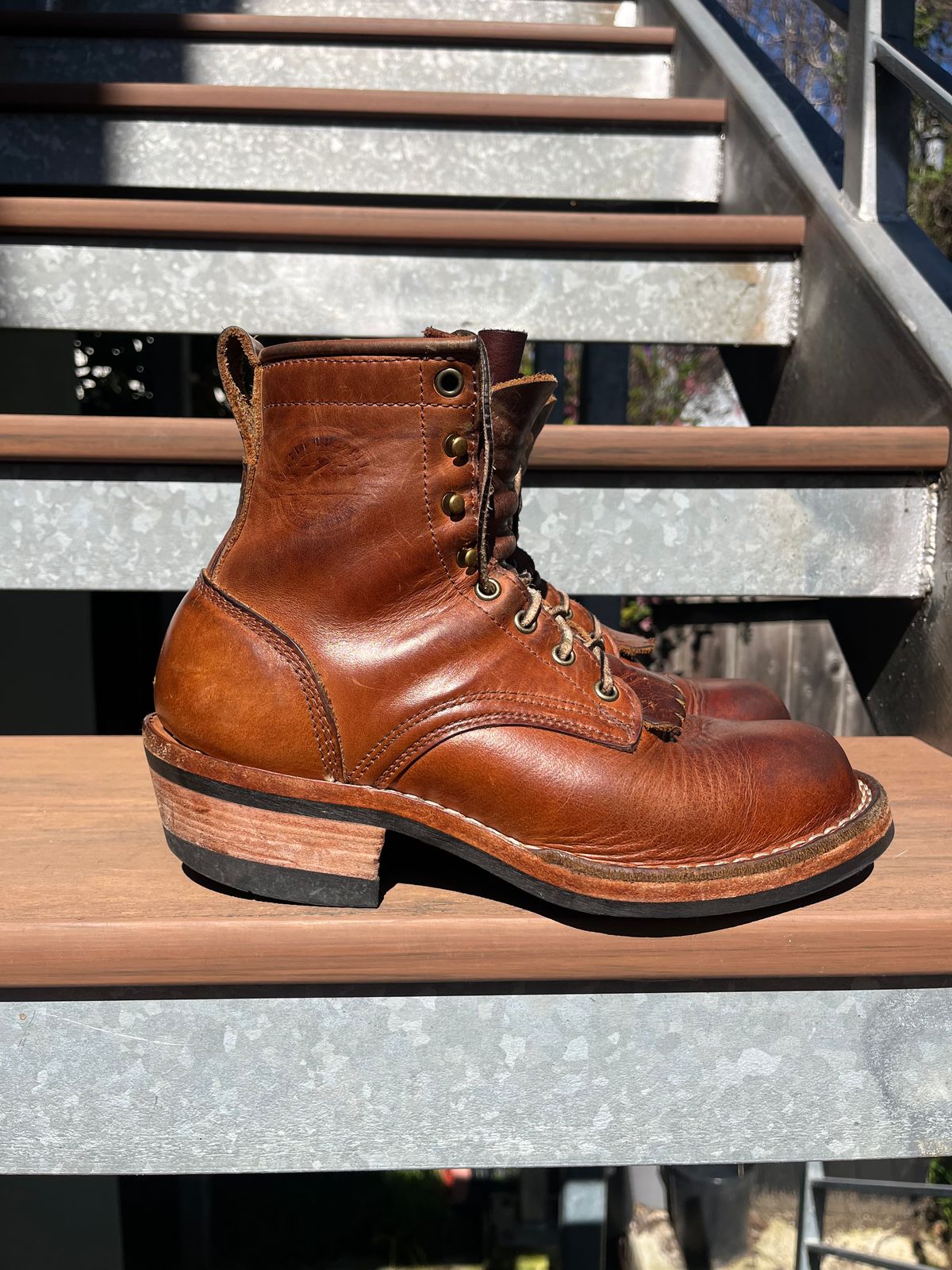 Photo by tomsbarkingdogs on March 4, 2026 of the Frank's Boots Wilshire in Law Tanning Whiskey Rebellion.