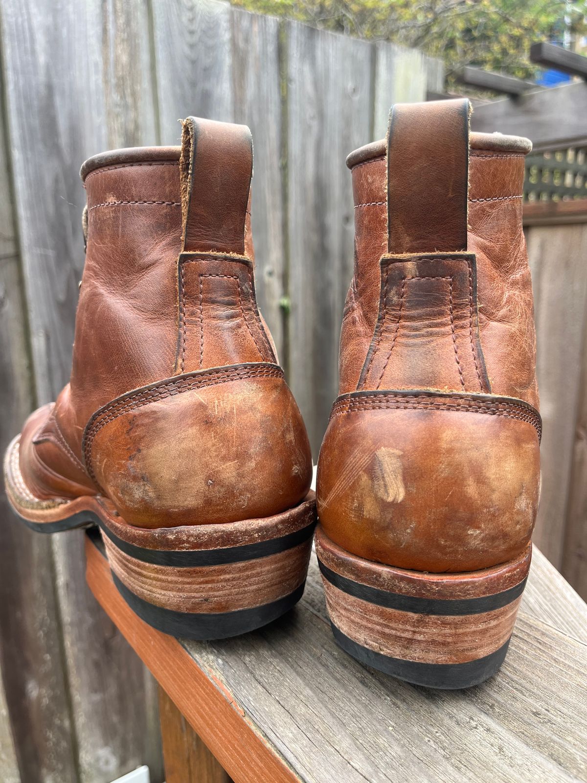 Photo by tomsbarkingdogs on March 30, 2026 of the Frank's Boots Wilshire in Law Tanning Whiskey Rebellion.