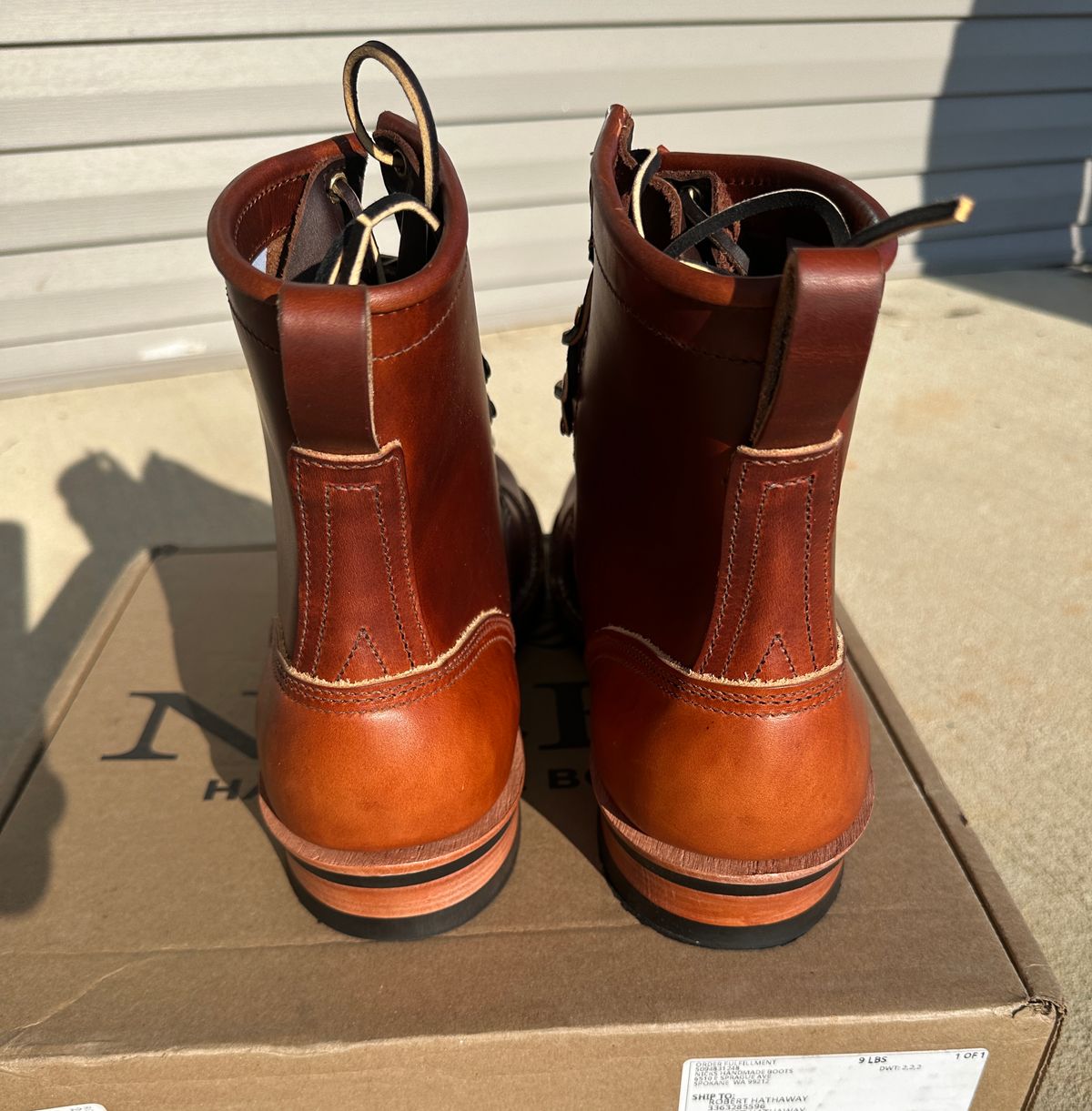 Photo by rnhathaway on October 3, 2024 of the Nicks MTO in Wickett & Craig Tan Oiled Latigo.