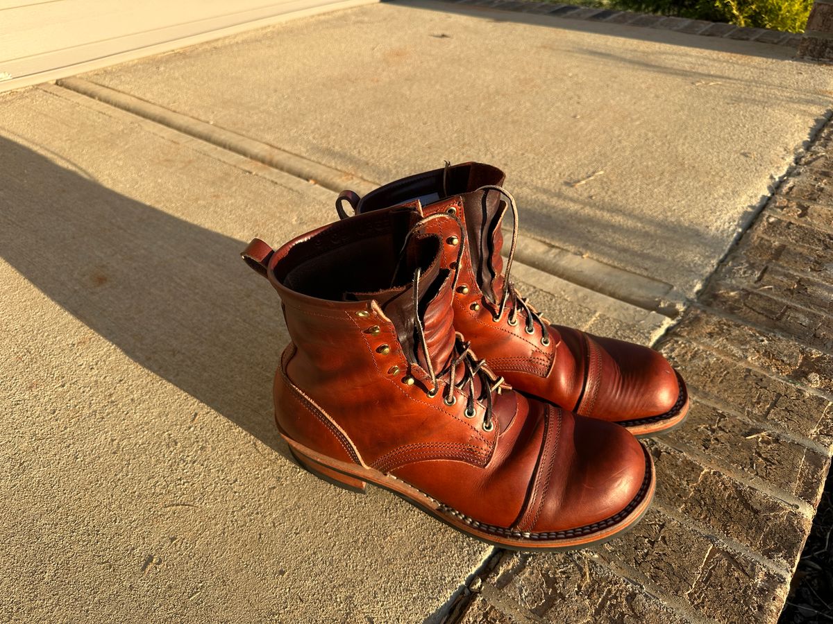 Photo by rnhathaway on October 22, 2024 of the Nicks MTO in Wickett & Craig Tan Oiled Latigo.