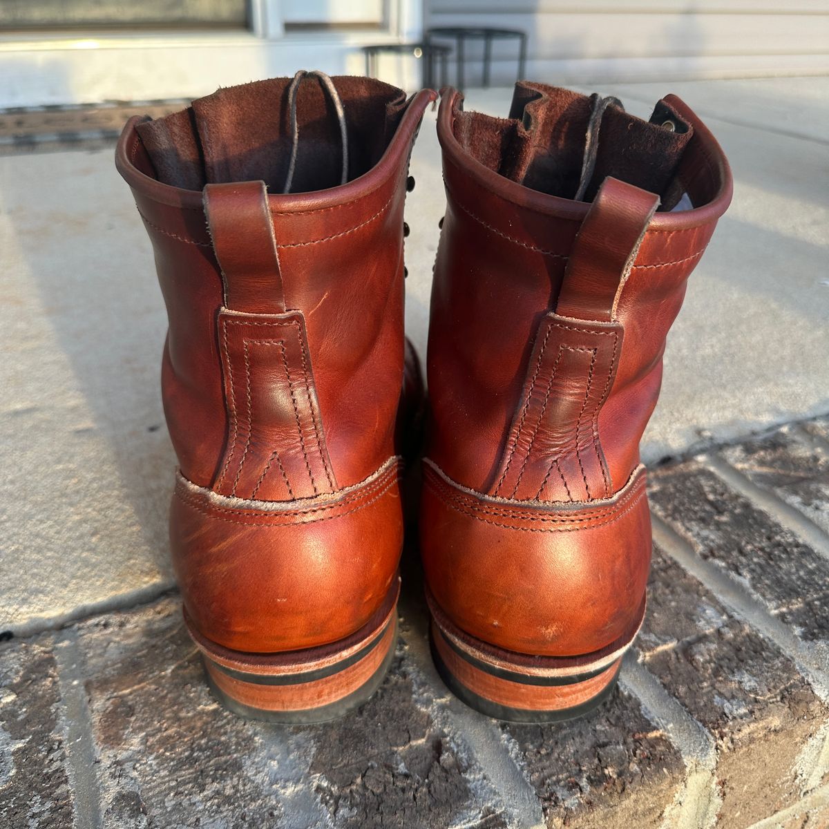 Photo by rnhathaway on November 4, 2024 of the Nicks MTO in Wickett & Craig Tan Oiled Latigo.