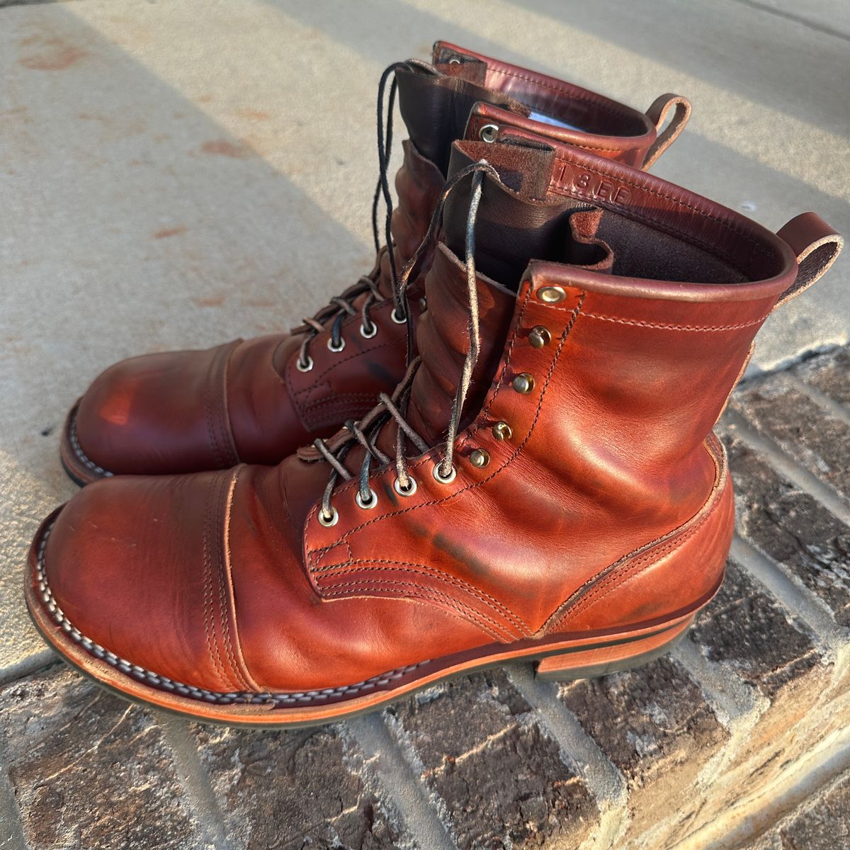 Photo by rnhathaway on November 4, 2024 of the Nicks MTO in Wickett & Craig Tan Oiled Latigo.