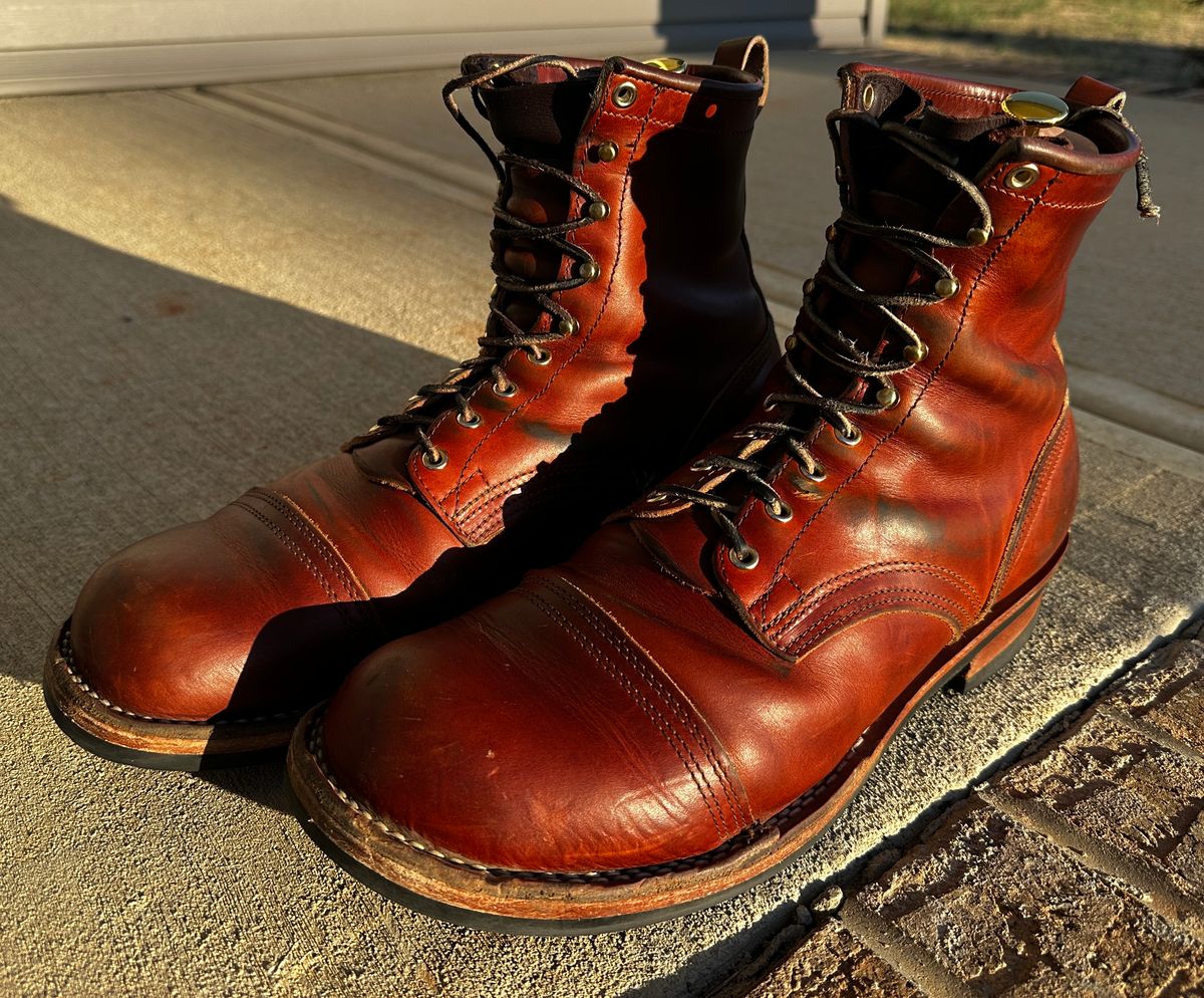 Photo by rnhathaway on February 3, 2025 of the Nicks MTO in Wickett & Craig Tan Oiled Latigo.