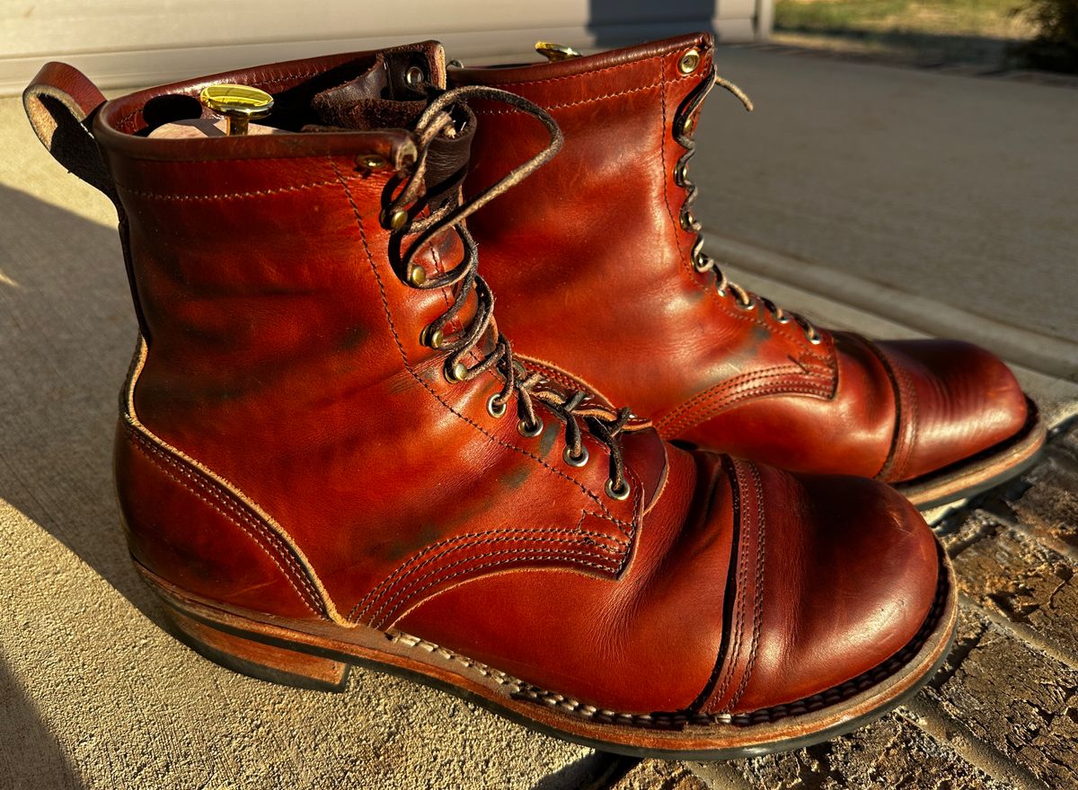 Photo by rnhathaway on February 3, 2025 of the Nicks MTO in Wickett & Craig Tan Oiled Latigo.