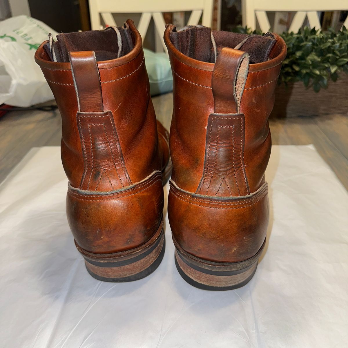 Photo by rnhathaway on March 4, 2025 of the Nicks MTO in Wickett & Craig Tan Oiled Latigo.