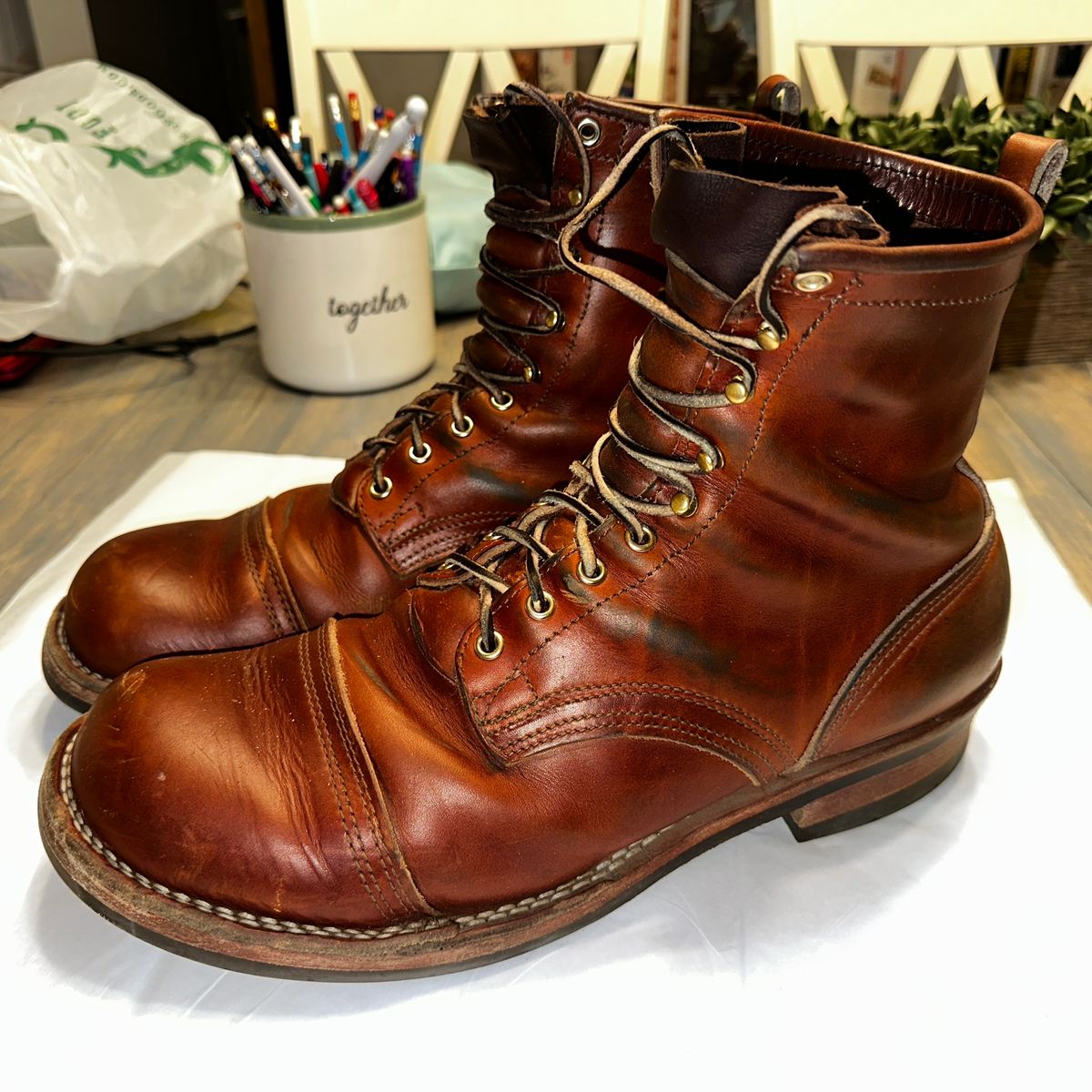 Photo by rnhathaway on March 4, 2025 of the Nicks MTO in Wickett & Craig Tan Oiled Latigo.
