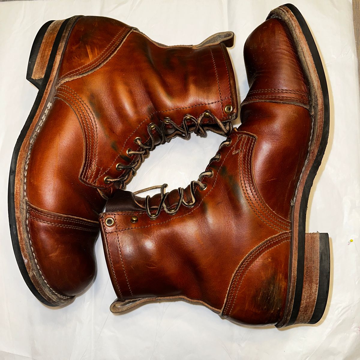 Photo by rnhathaway on March 4, 2025 of the Nicks MTO in Wickett & Craig Tan Oiled Latigo.