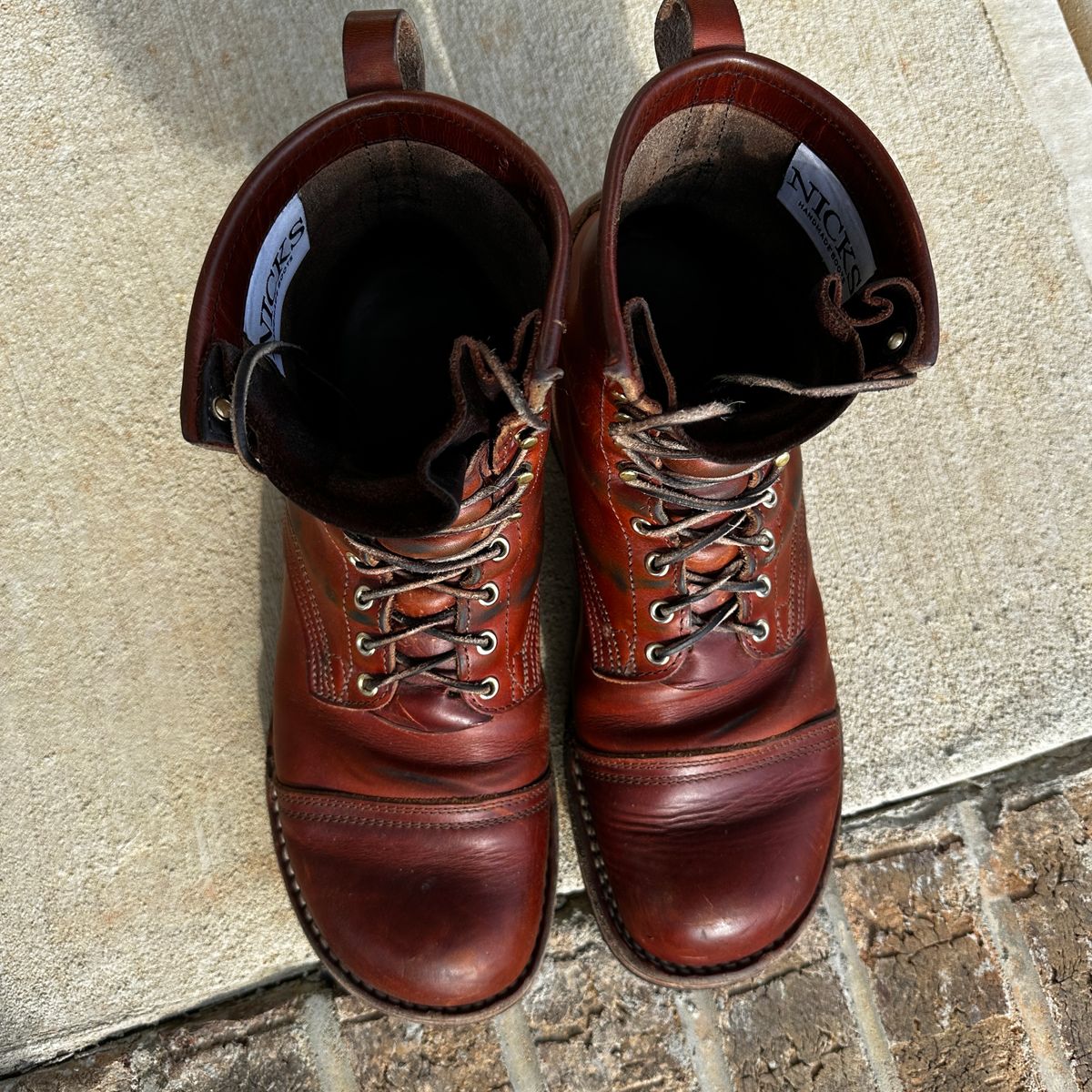 Photo by rnhathaway on April 1, 2025 of the Nicks MTO in Wickett & Craig Tan Oiled Latigo.