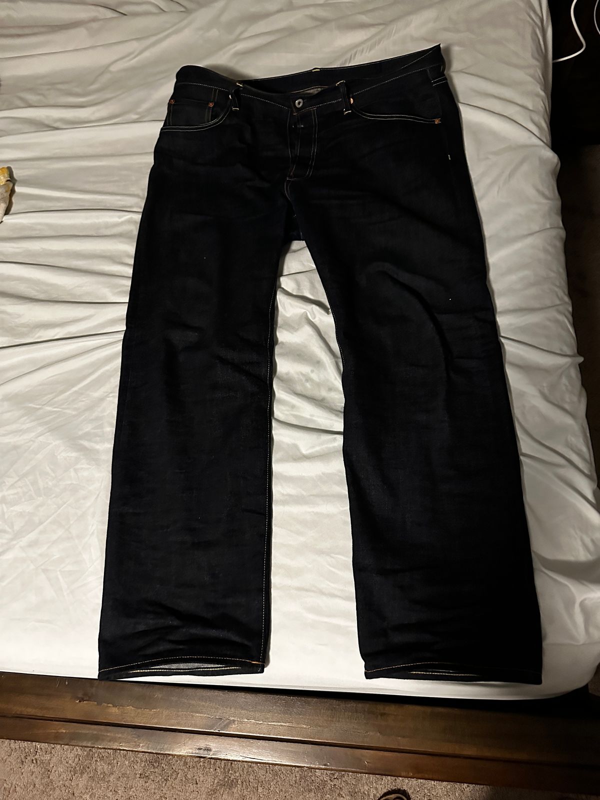 Photo by rnhathaway on December 2, 2024 of the Red Tornado SD-107 in 17oz selvedge Denim.