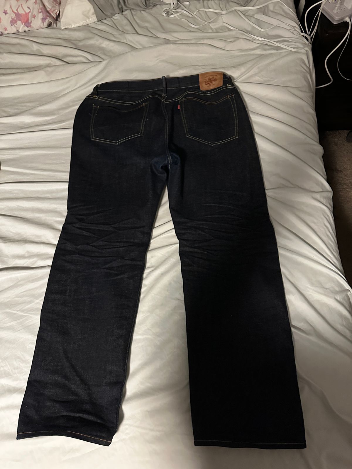Photo by rnhathaway on December 2, 2024 of the Red Tornado SD-107 in 17oz selvedge Denim.