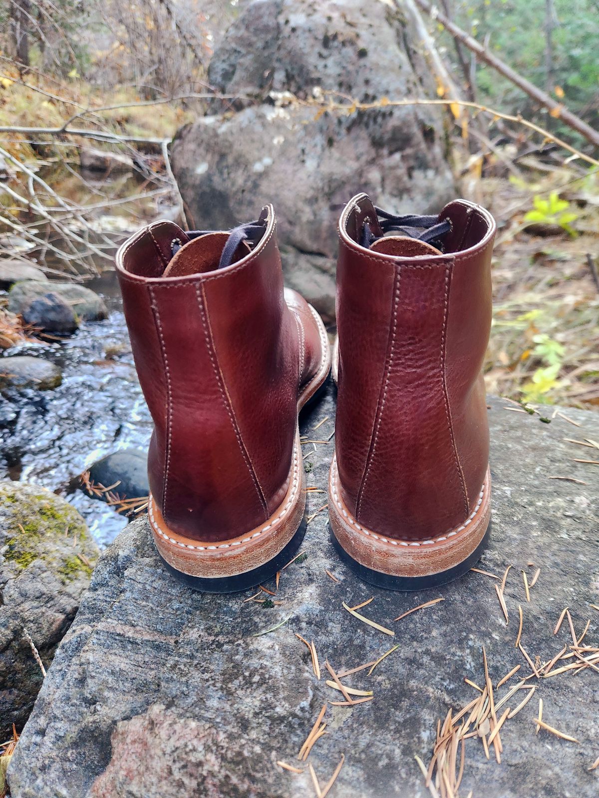 Photo by spyder550 on November 4, 2024 of the Oak Street Bootmakers Lakeshore Jump Boot in Badalassi Carlo Garret Cotto.