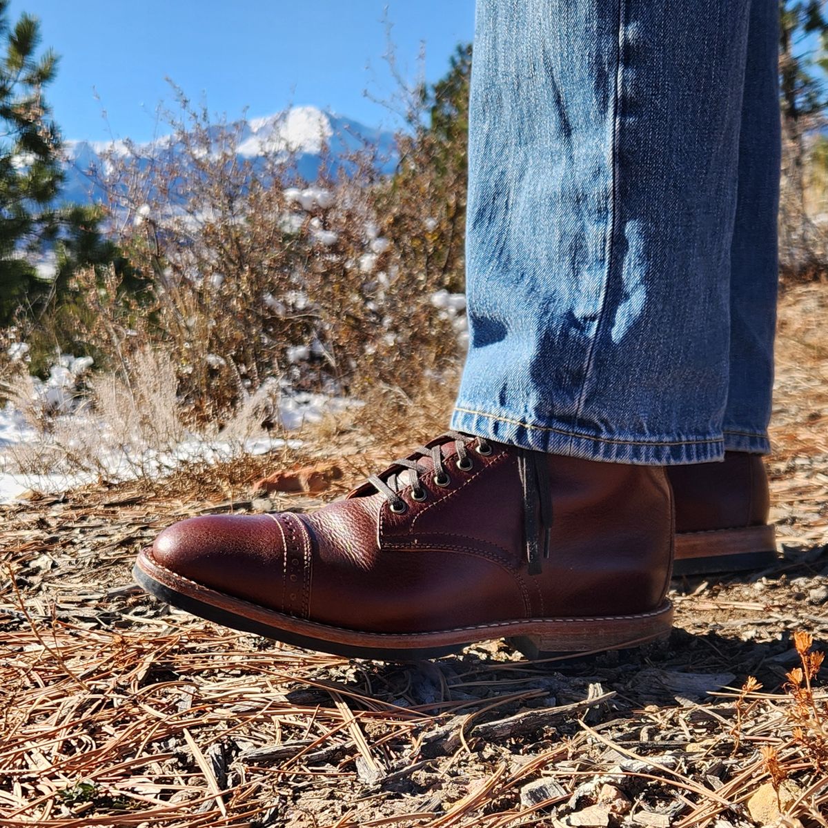 Photo by spyder550 on December 2, 2024 of the Oak Street Bootmakers Lakeshore Jump Boot in Badalassi Carlo Garret Cotto.