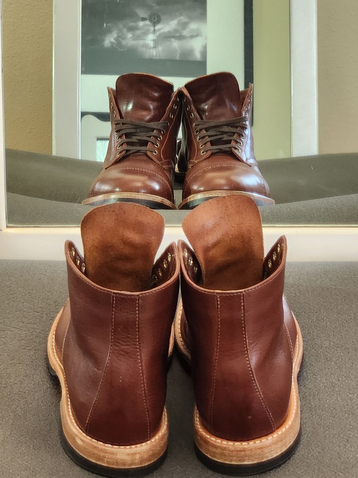 Photo by spyder550 on December 2, 2024 of the Oak Street Bootmakers Lakeshore Jump Boot in Badalassi Carlo Garret Cotto.