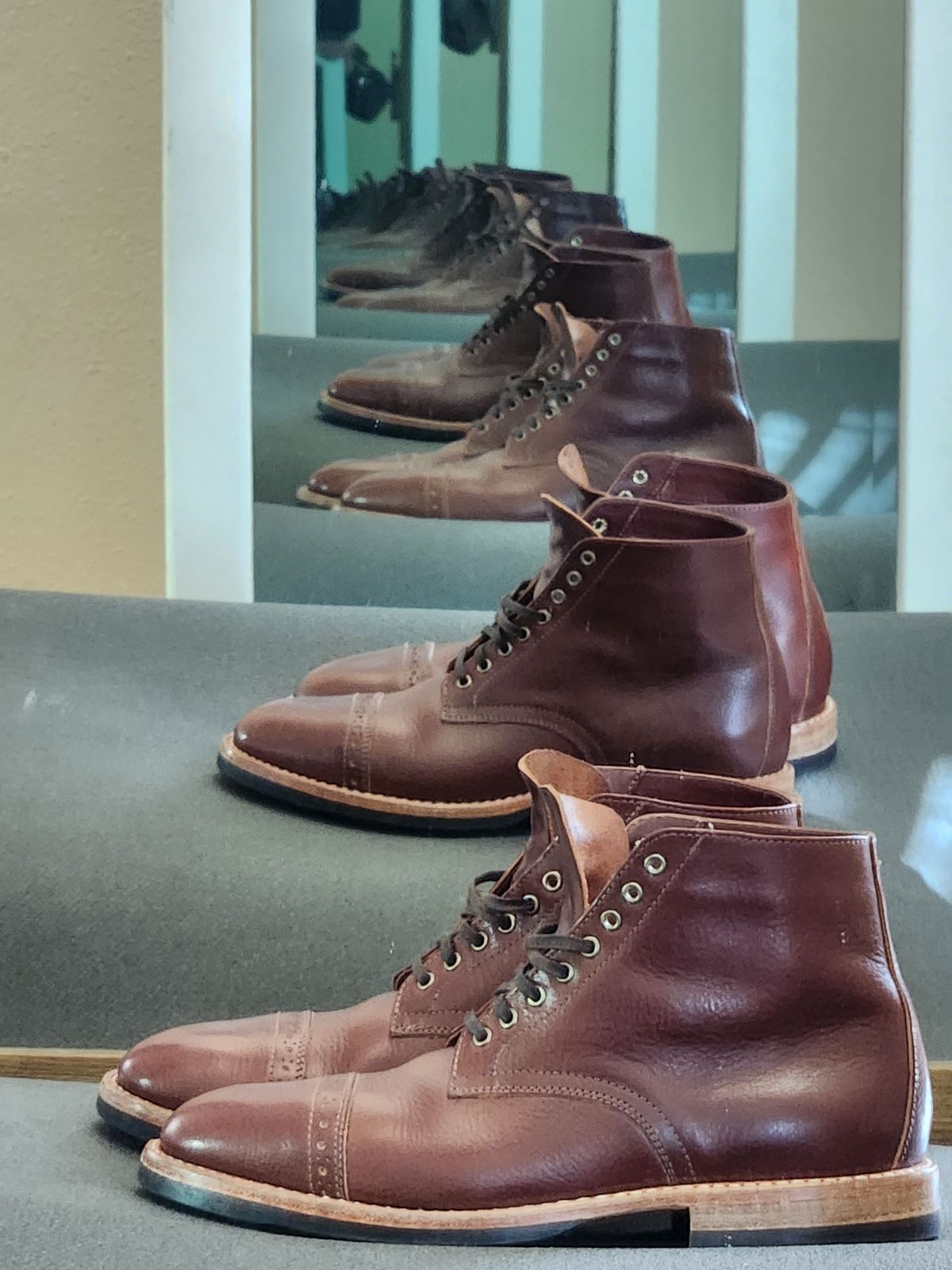 Photo by spyder550 on December 2, 2024 of the Oak Street Bootmakers Lakeshore Jump Boot in Badalassi Carlo Garret Cotto.
