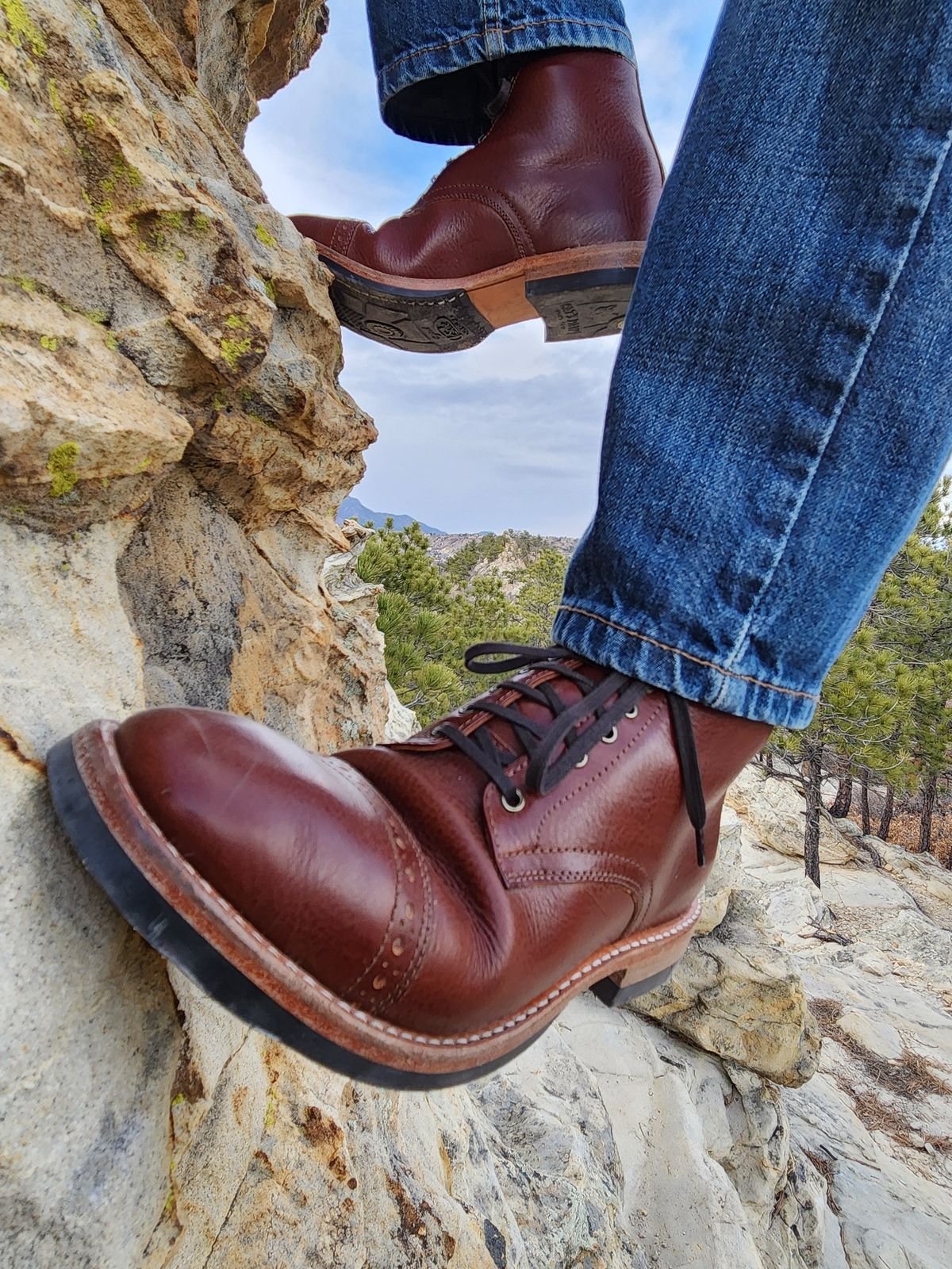 Photo by spyder550 on January 3, 2025 of the Oak Street Bootmakers Lakeshore Jump Boot in Badalassi Carlo Garret Cotto.