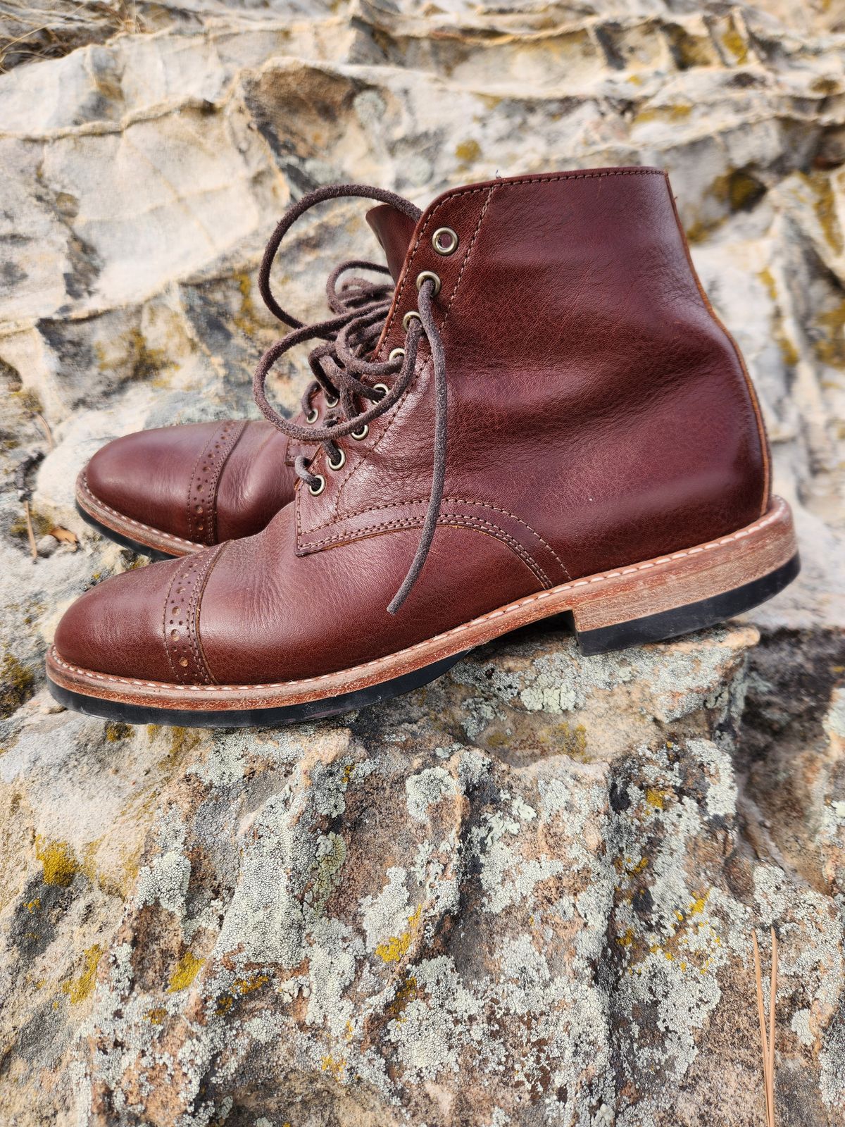 Photo by spyder550 on January 3, 2025 of the Oak Street Bootmakers Lakeshore Jump Boot in Badalassi Carlo Garret Cotto.