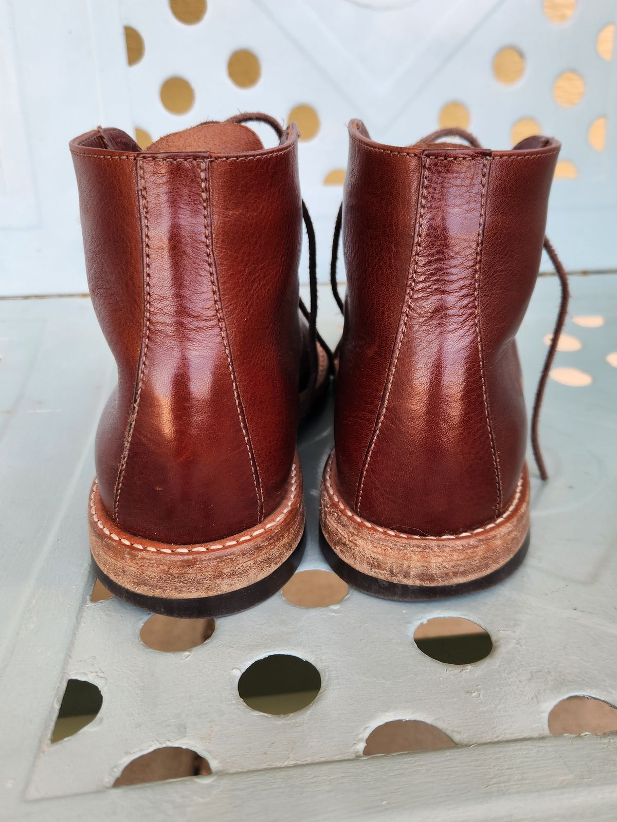 Photo by spyder550 on March 2, 2025 of the Oak Street Bootmakers Lakeshore Jump Boot in Badalassi Carlo Garret Cotto.