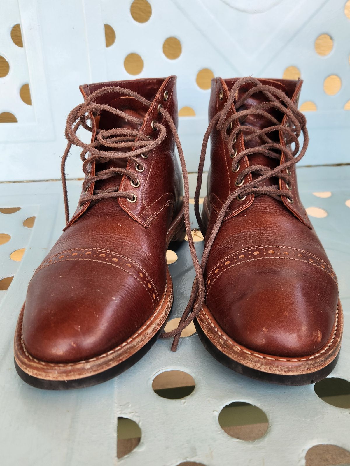 Photo by spyder550 on March 2, 2025 of the Oak Street Bootmakers Lakeshore Jump Boot in Badalassi Carlo Garret Cotto.