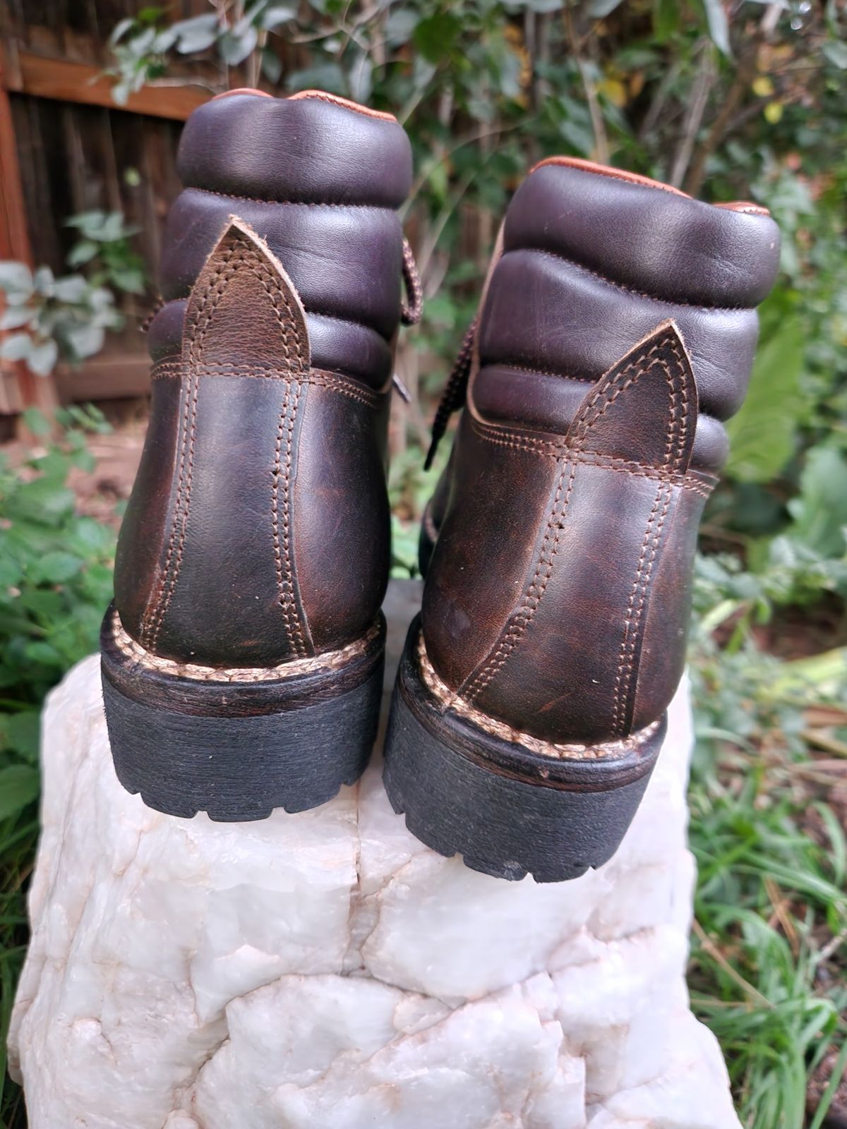 Photo by spyder550 on October 2, 2025 of the Valli Shoes Anfibio Model 075 in Italian Greased Cowhide.
