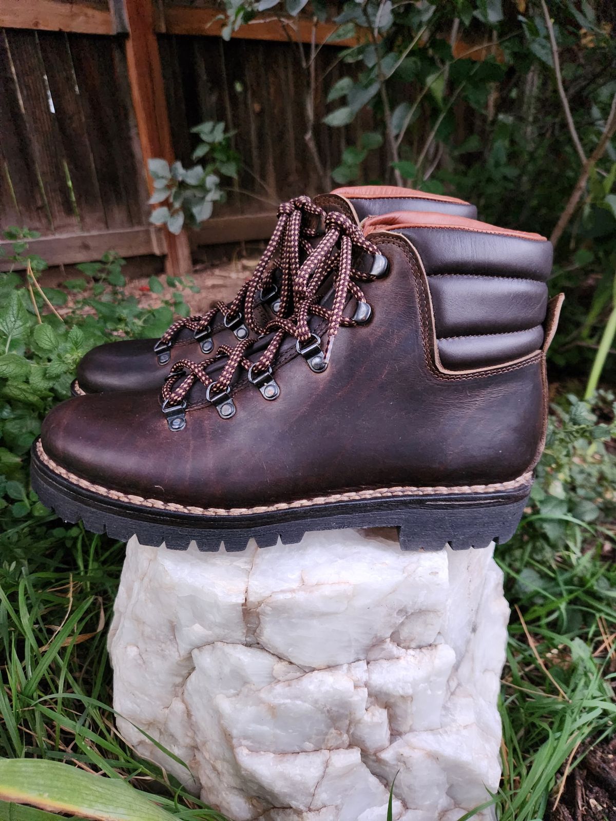 Photo by spyder550 on October 2, 2025 of the Valli Shoes Anfibio Model 075 in Italian Greased Cowhide.
