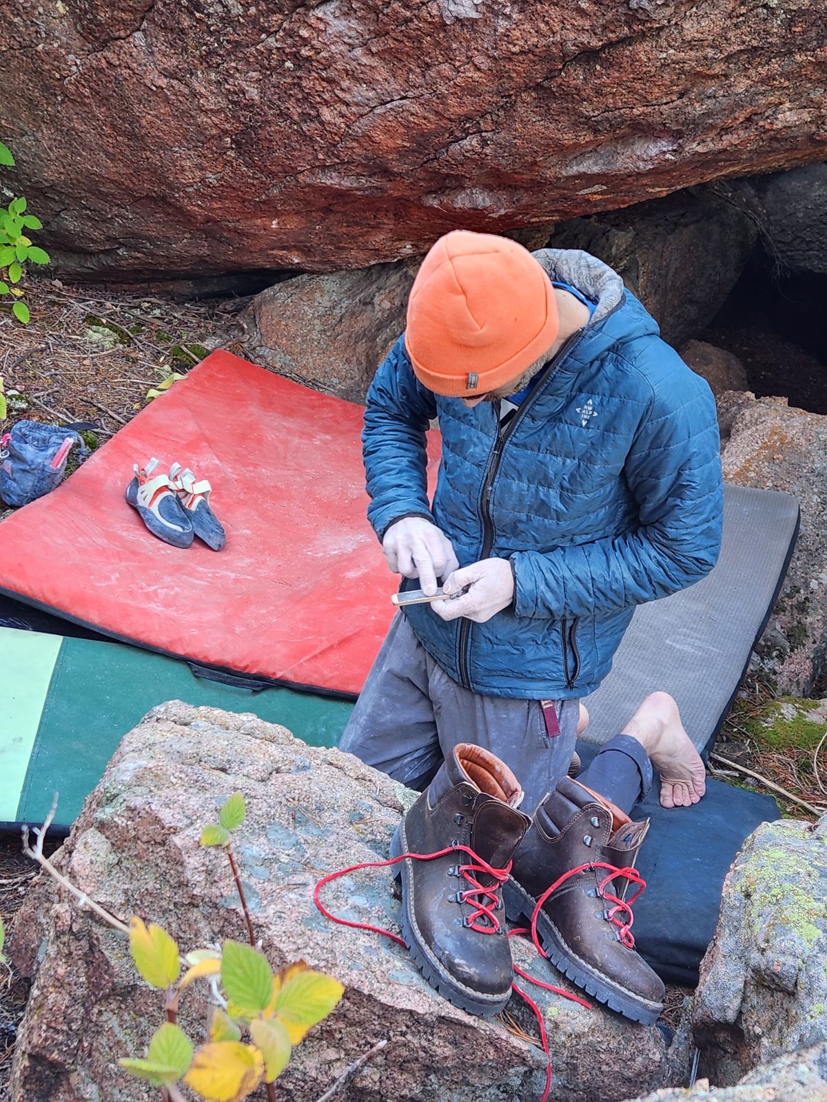 Photo by spyder550 on October 4, 2025 of the Valli Shoes Anfibio Model 075 in Italian Greased Cowhide.