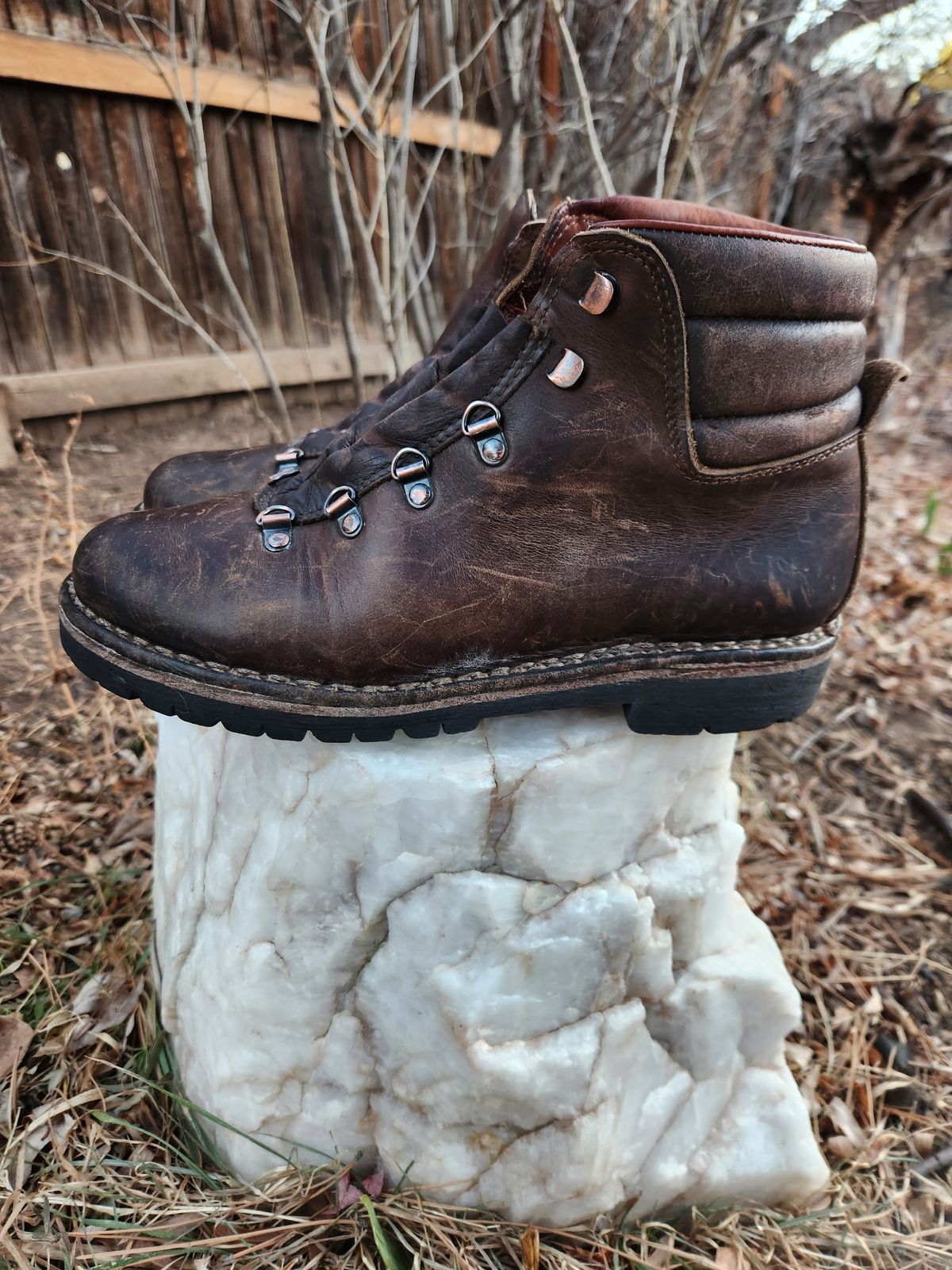 Photo by spyder550 on February 4, 2026 of the Valli Shoes Anfibio Model 075 in Italian Greased Cowhide.