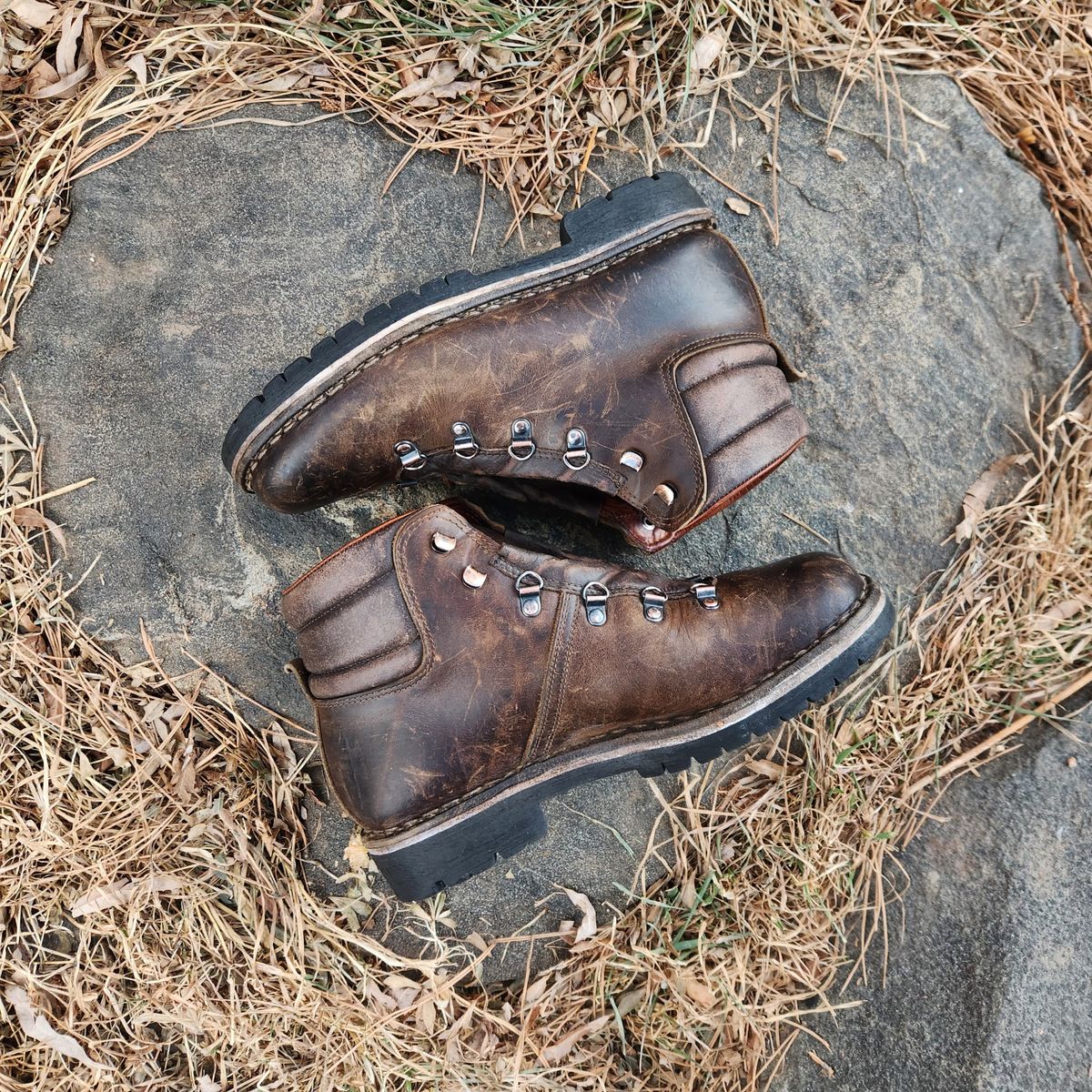 Photo by spyder550 on February 4, 2026 of the Valli Shoes Anfibio Model 075 in Italian Greased Cowhide.