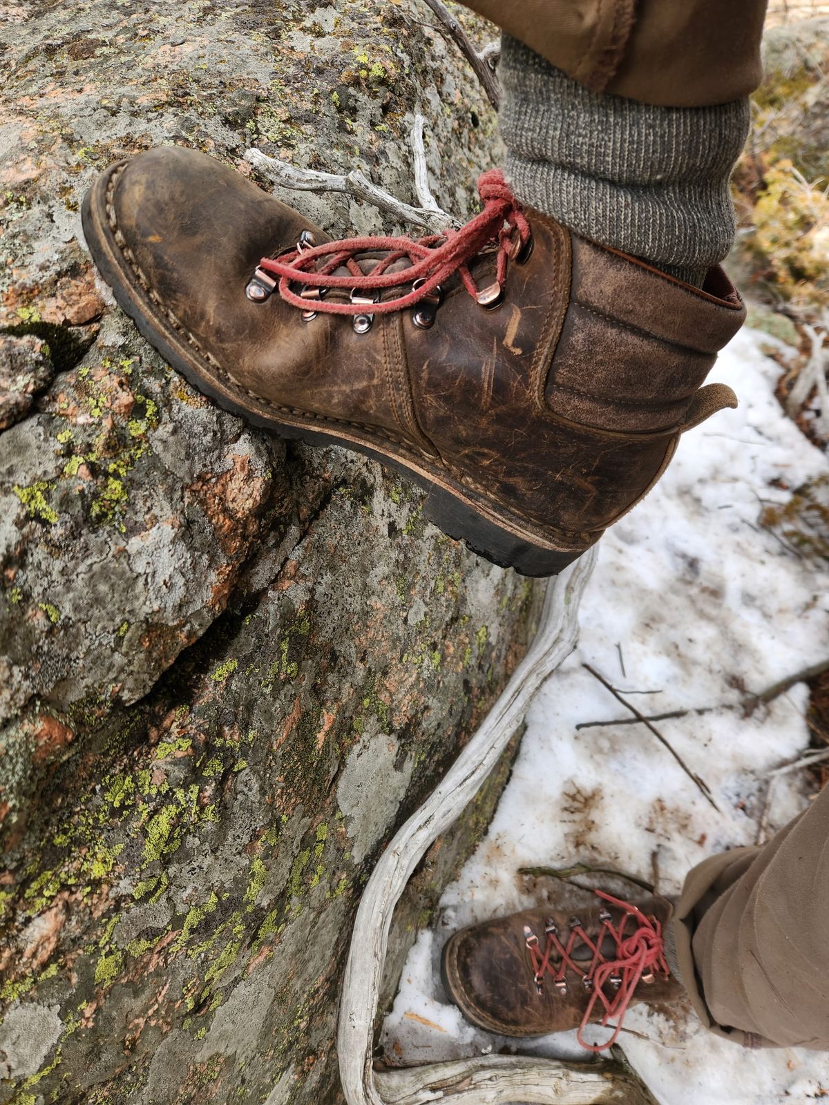 Photo by spyder550 on February 19, 2026 of the Valli Shoes Anfibio Model 075 in Italian Greased Cowhide.