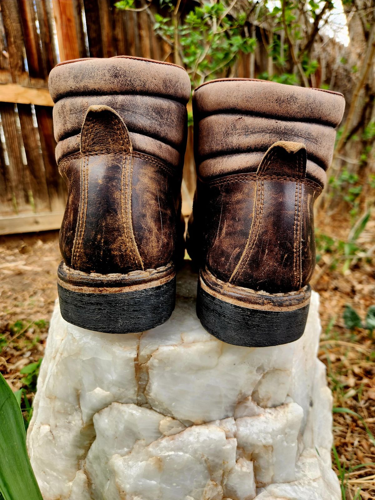 Photo by spyder550 on April 5, 2026 of the Valli Shoes Anfibio Model 075 in Italian Greased Cowhide.