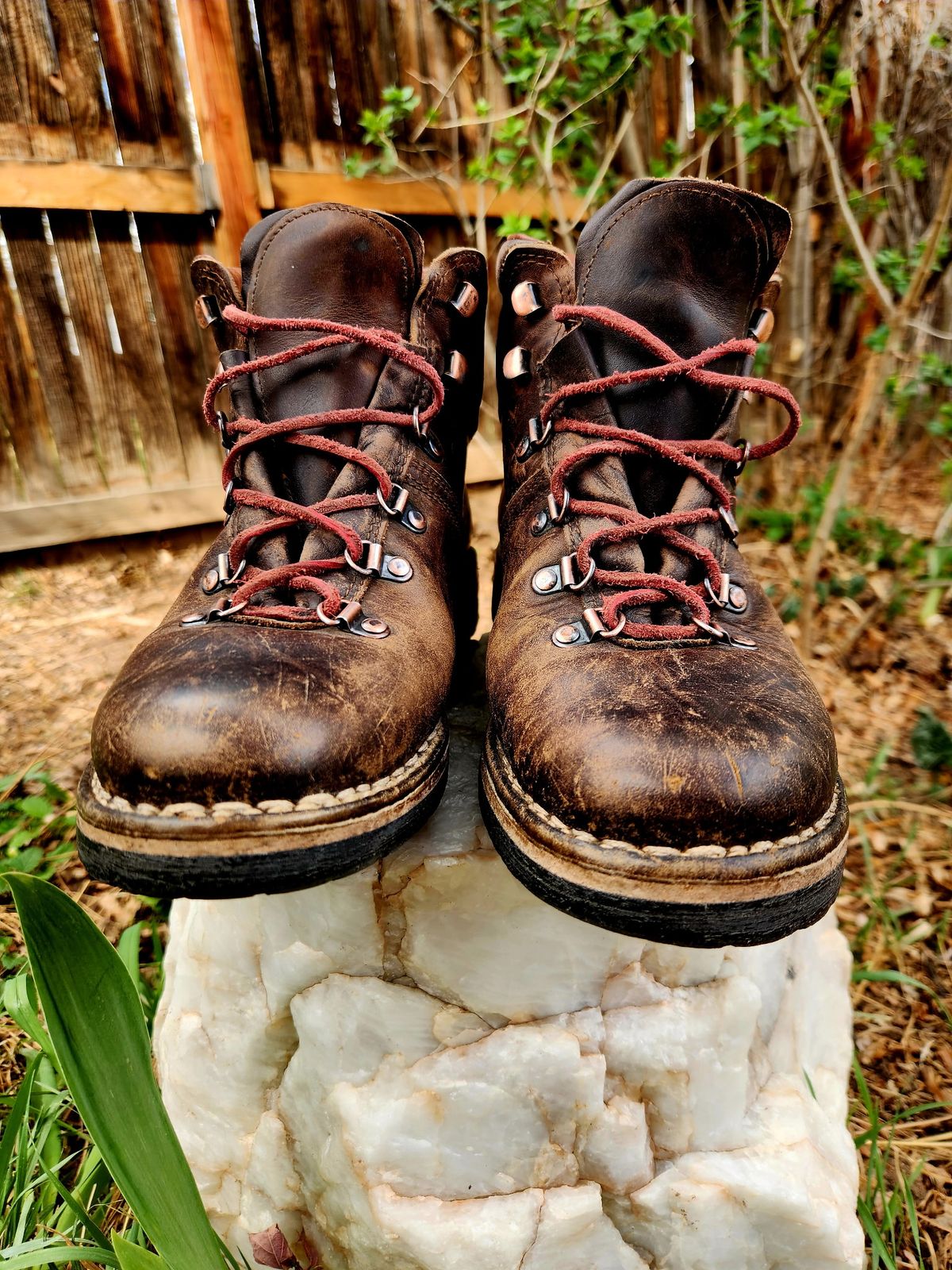 Photo by spyder550 on April 5, 2026 of the Valli Shoes Anfibio Model 075 in Italian Greased Cowhide.