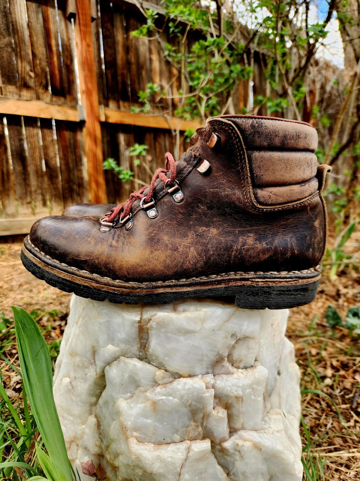 Photo by spyder550 on April 5, 2026 of the Valli Shoes Anfibio Model 075 in Italian Greased Cowhide.