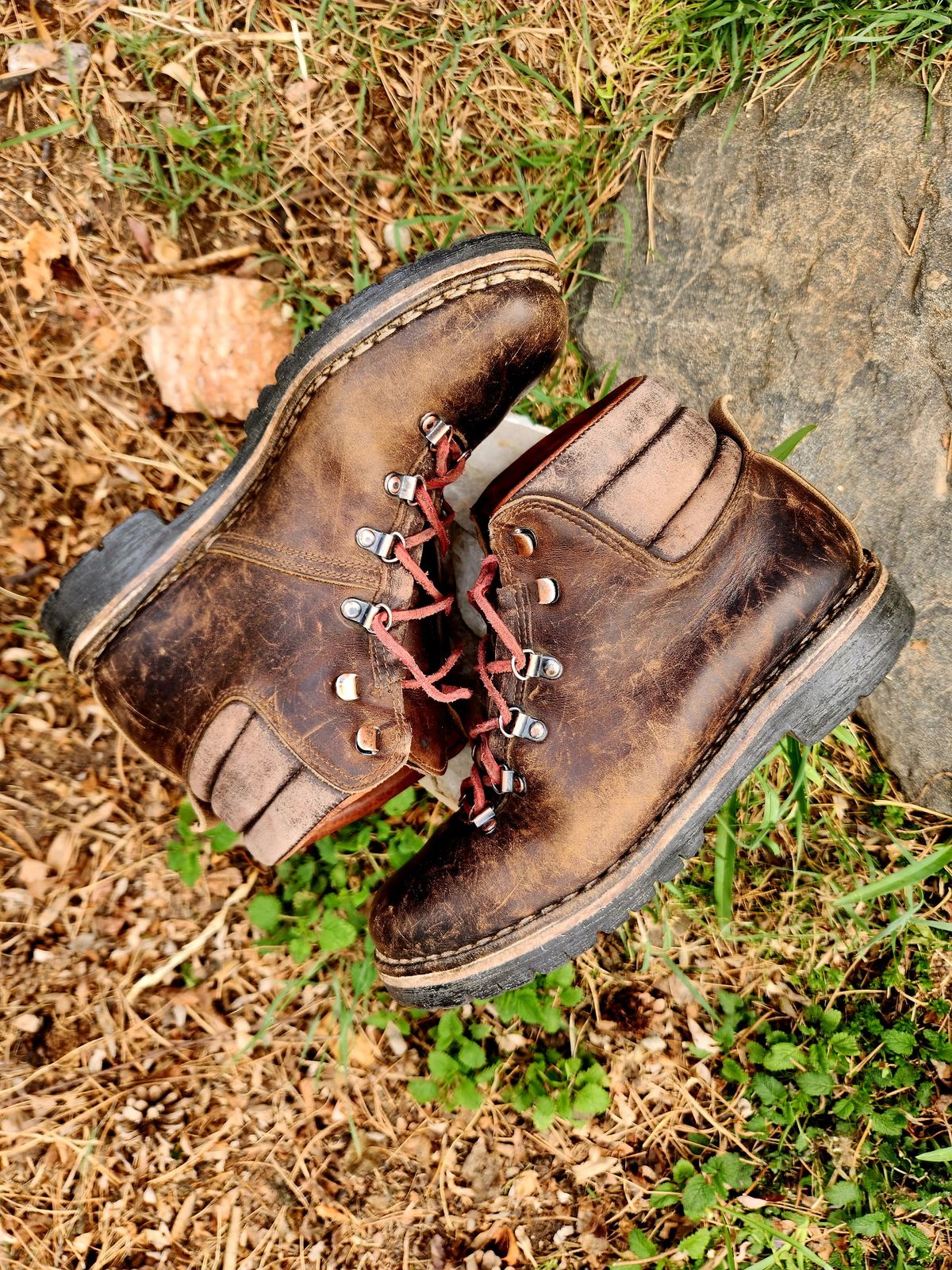 Photo by spyder550 on April 5, 2026 of the Valli Shoes Anfibio Model 075 in Italian Greased Cowhide.