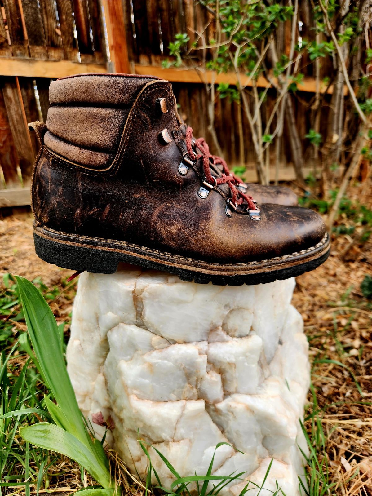 Photo by spyder550 on April 5, 2026 of the Valli Shoes Anfibio Model 075 in Italian Greased Cowhide.