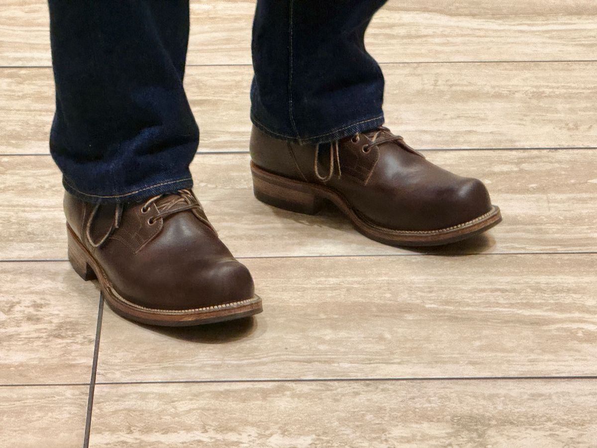 Photo by coolbreeze on July 18, 2024 of the Viberg Service Boot in Horween Golden Brown Predator.