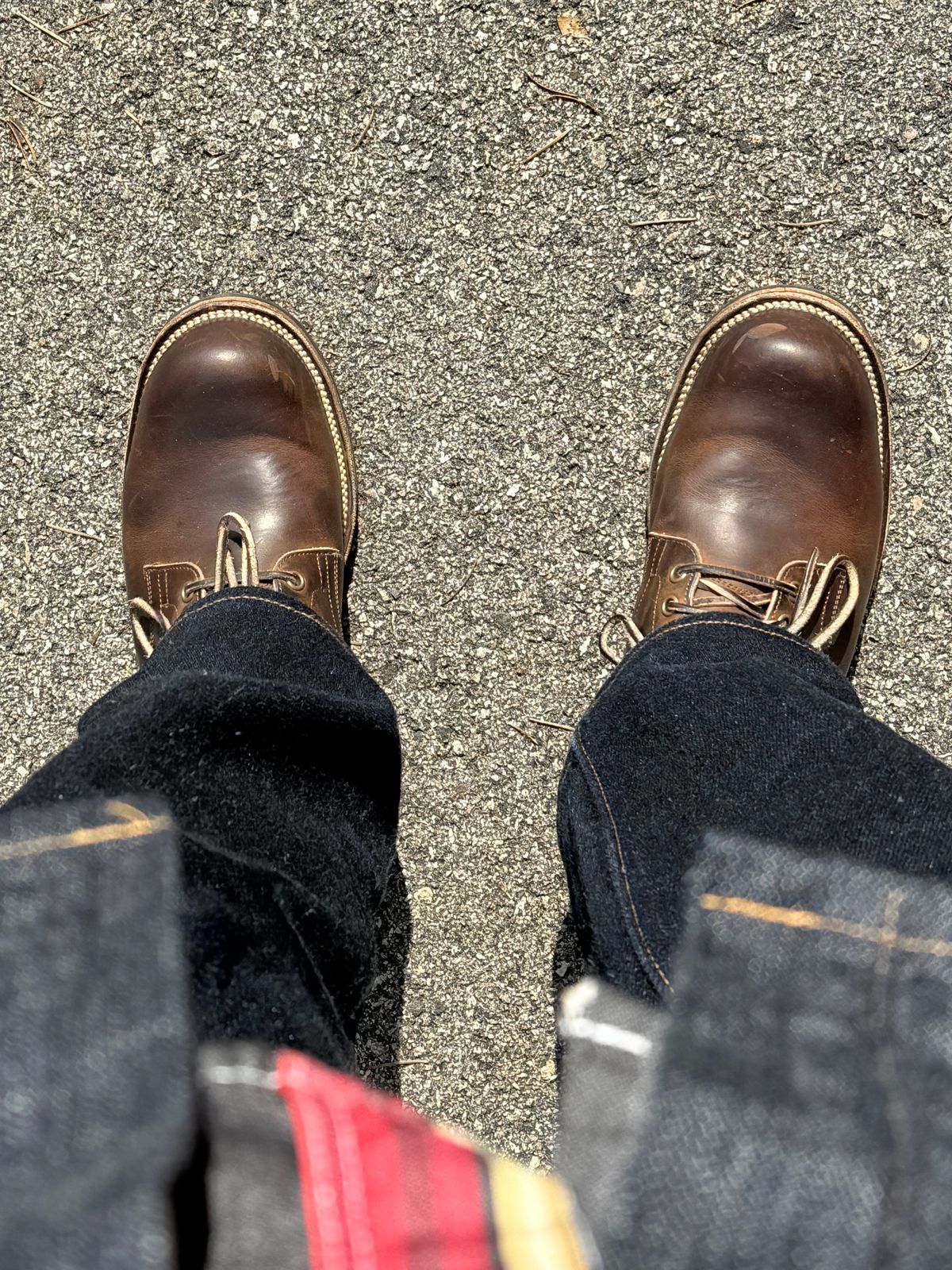 Photo by coolbreeze on October 9, 2024 of the Viberg Service Boot in Horween Golden Brown Predator.