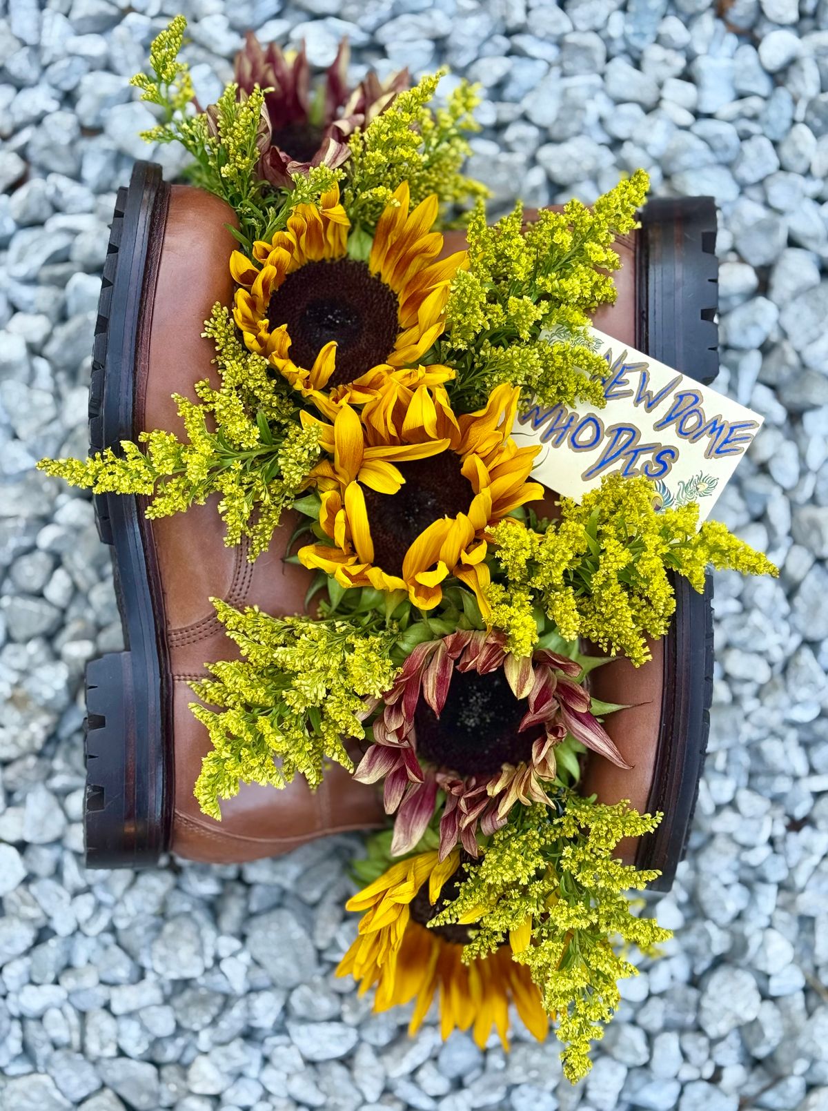 Photo by 10000yearsago on October 2, 2025 of the Grant Stone Brass Boot in Horween Honey Glazed Shell Cordovan.