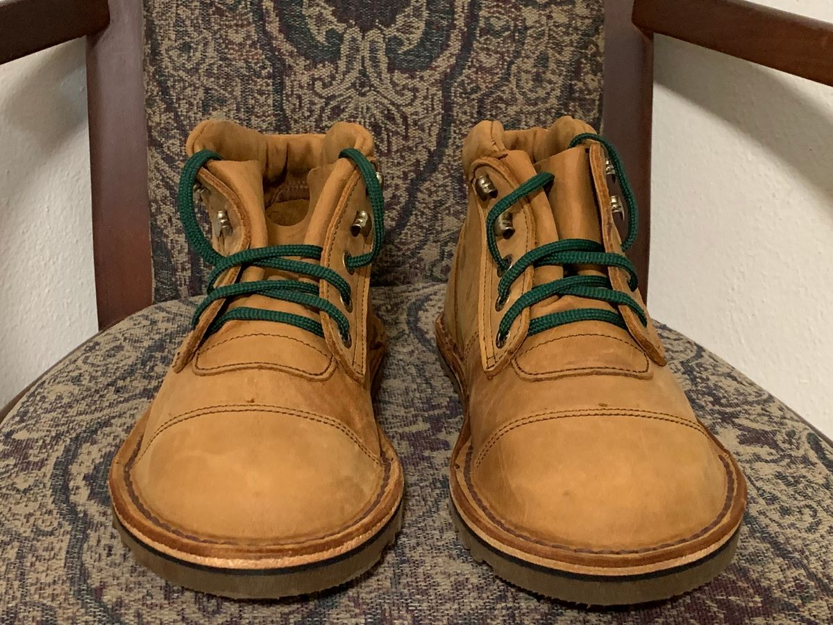 Photo by WVbarefoot on November 4, 2024 of the Jim Green African Ranger Barefoot Boot in Fudge Crazy Horse.