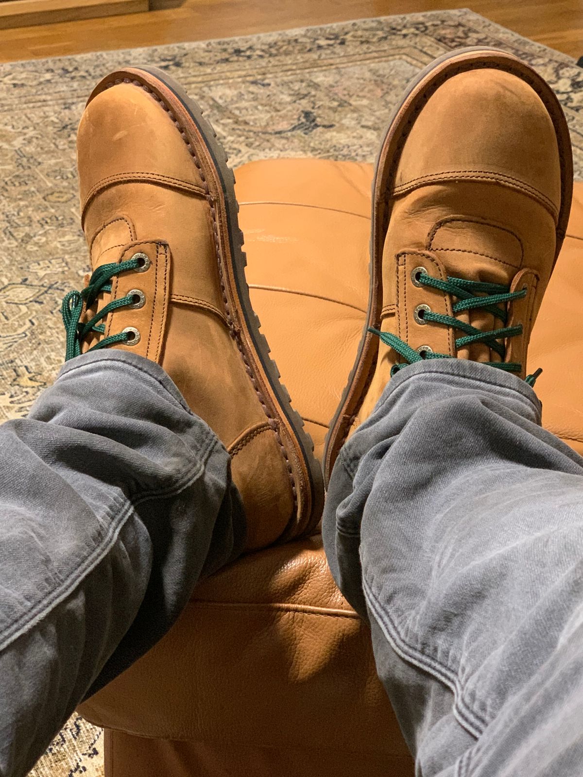 Photo by WVbarefoot on November 8, 2024 of the Jim Green African Ranger Barefoot Boot in Fudge Crazy Horse.
