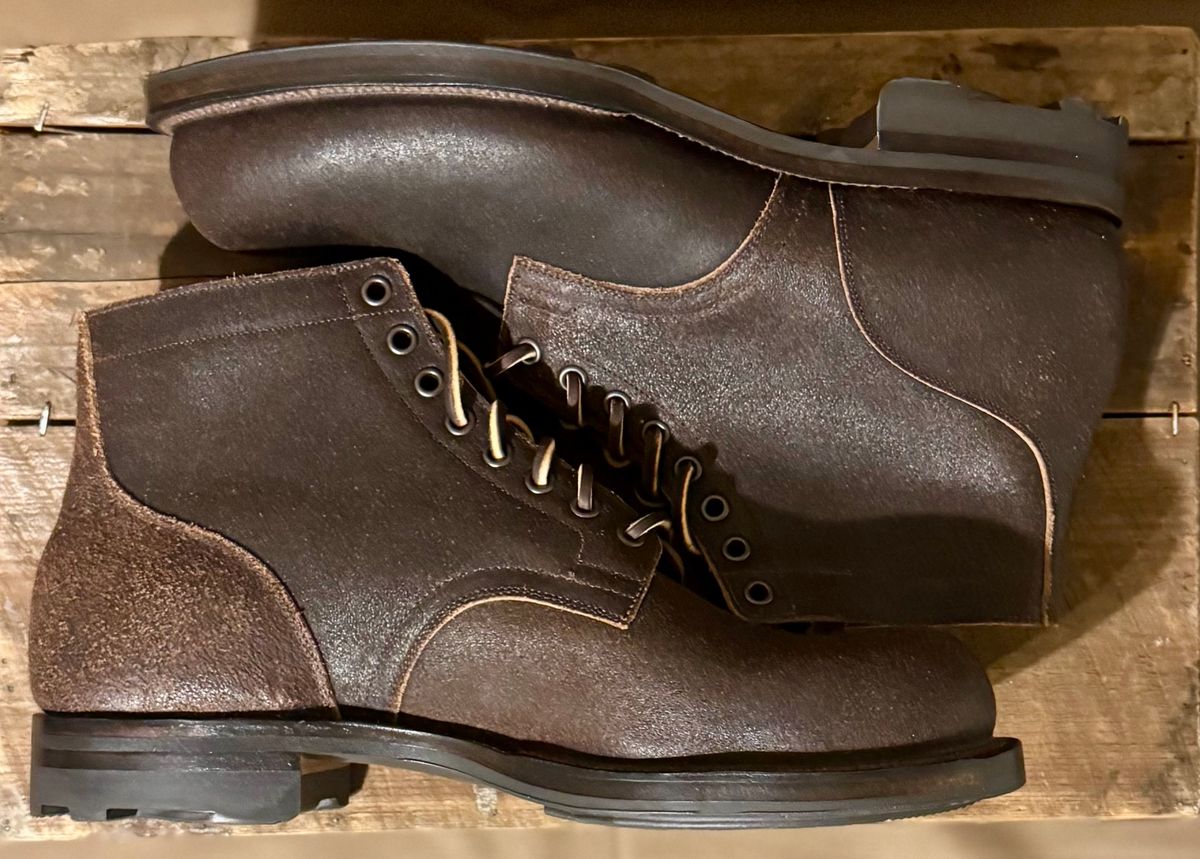 Photo by bconner2112 on December 18, 2025 of the Viberg Service Boot in Horween Brown Waxed Flesh.