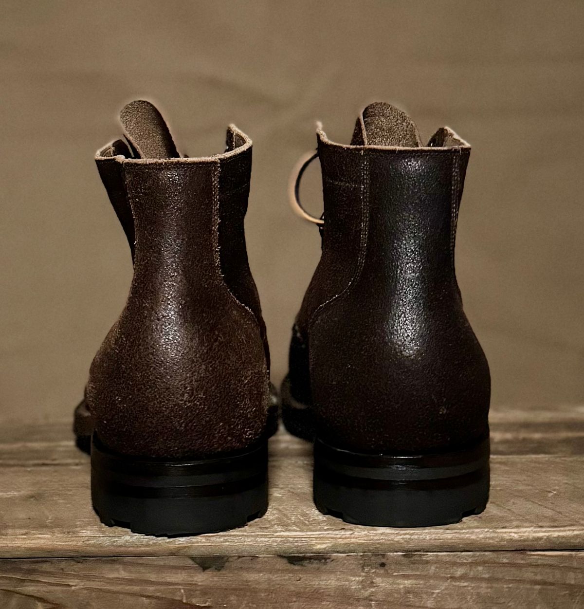 Photo by bconner2112 on December 18, 2025 of the Viberg Service Boot in Horween Brown Waxed Flesh.