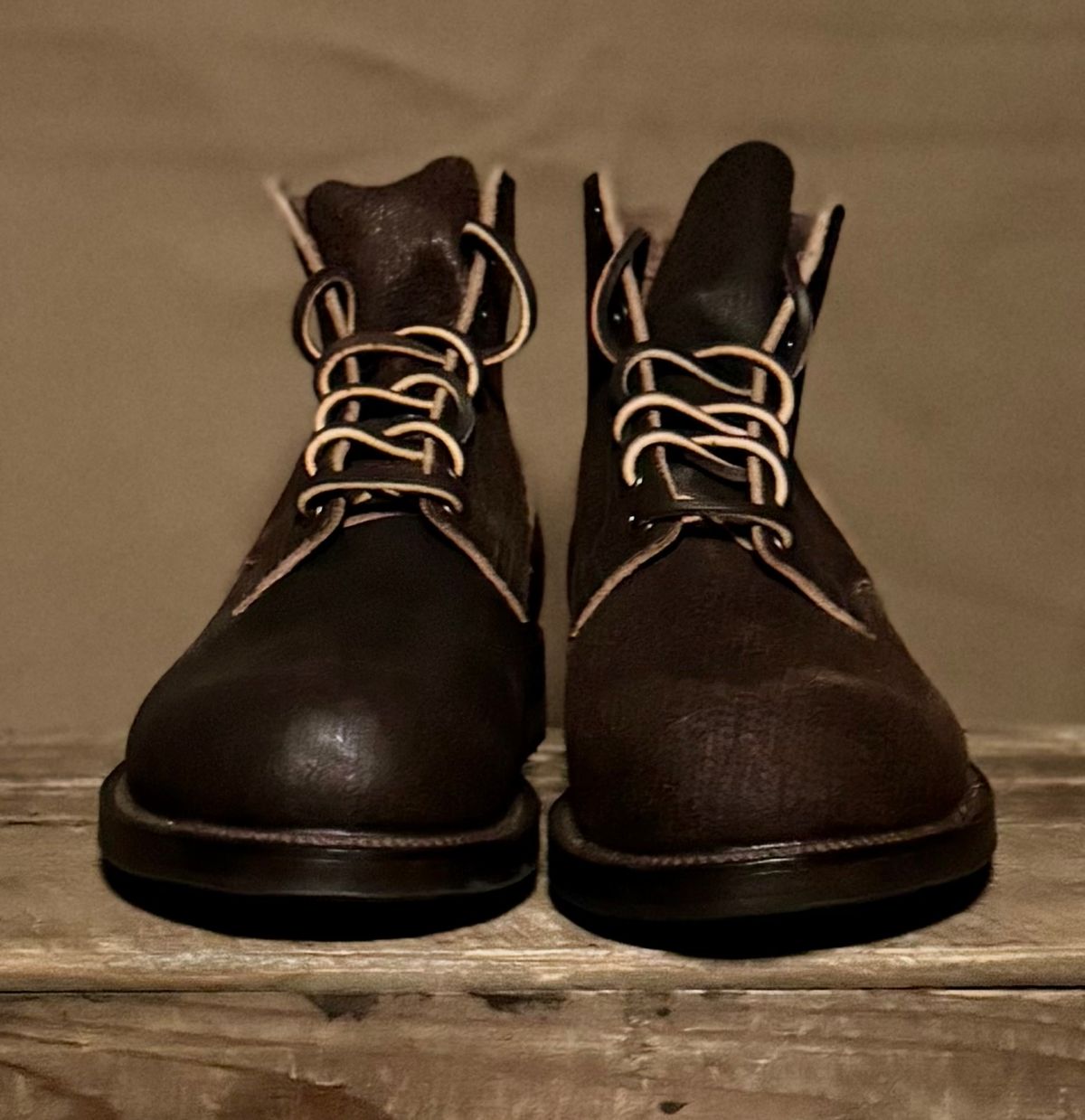 Photo by bconner2112 on December 18, 2025 of the Viberg Service Boot in Horween Brown Waxed Flesh.