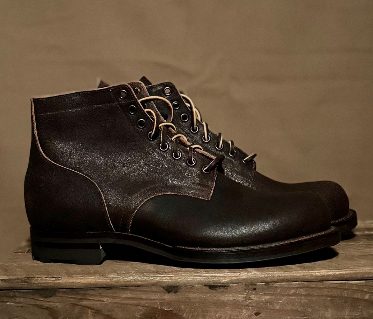 Photo by bconner2112 on December 18, 2025 of the Viberg Service Boot in Horween Brown Waxed Flesh.