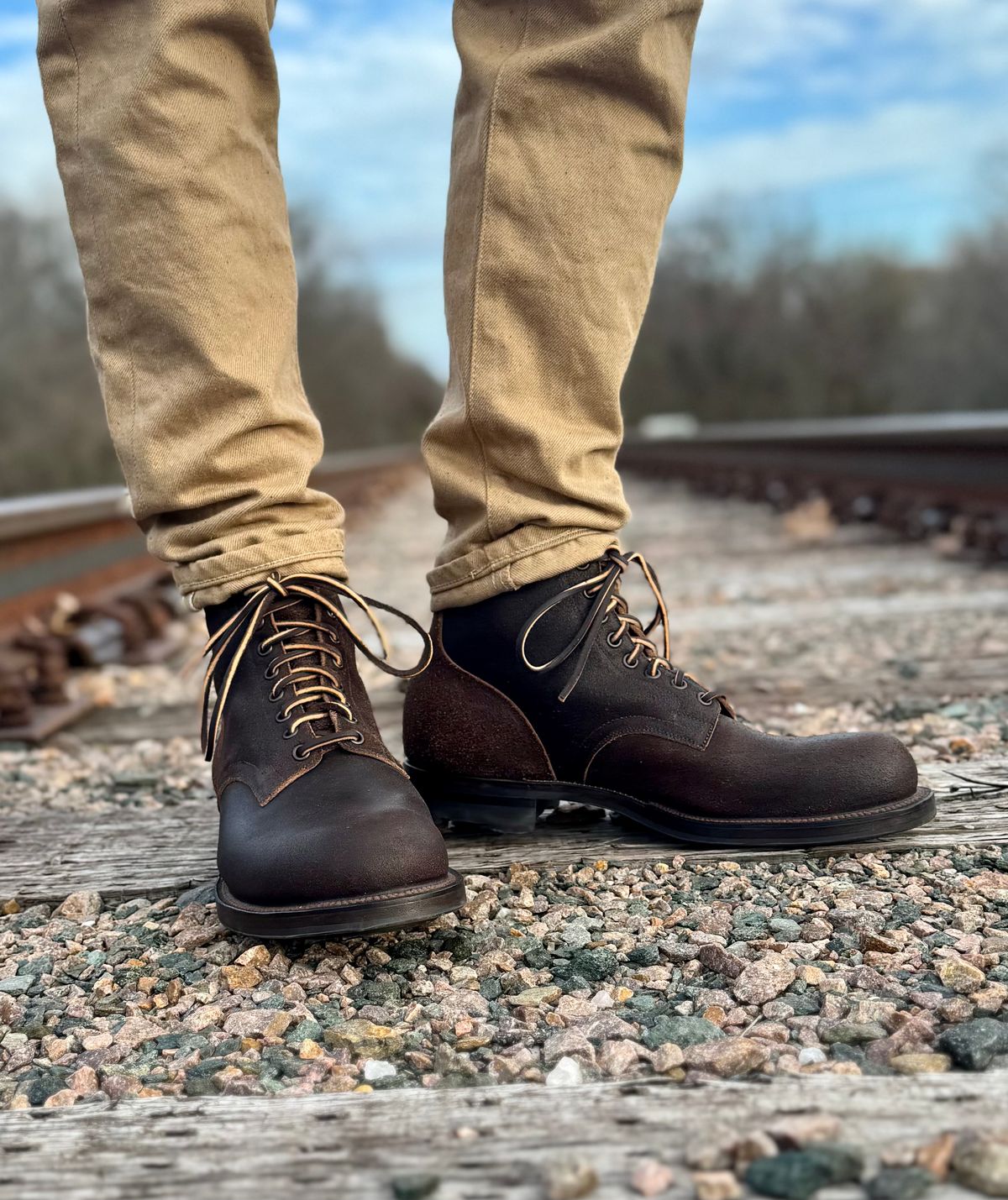 Photo by bconner2112 on December 28, 2025 of the Viberg Service Boot in Horween Brown Waxed Flesh.