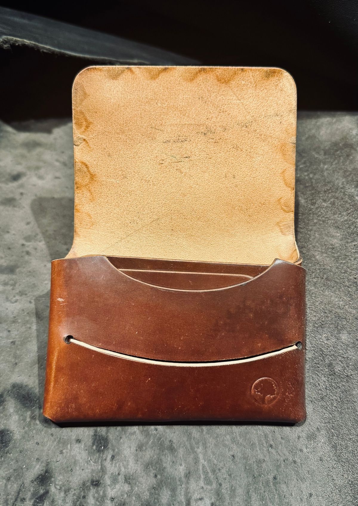 Photo by bconner2112 on April 29, 2026 of the Redeemed Creations Winston Wallet in Horween Color 4 Shell Cordovan.