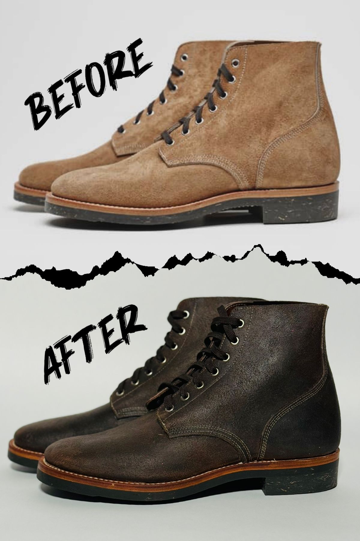 Photo by bconner2112 on November 30, 2025 of the Johnny Works Retro Work Boot in Natural Rough Out.