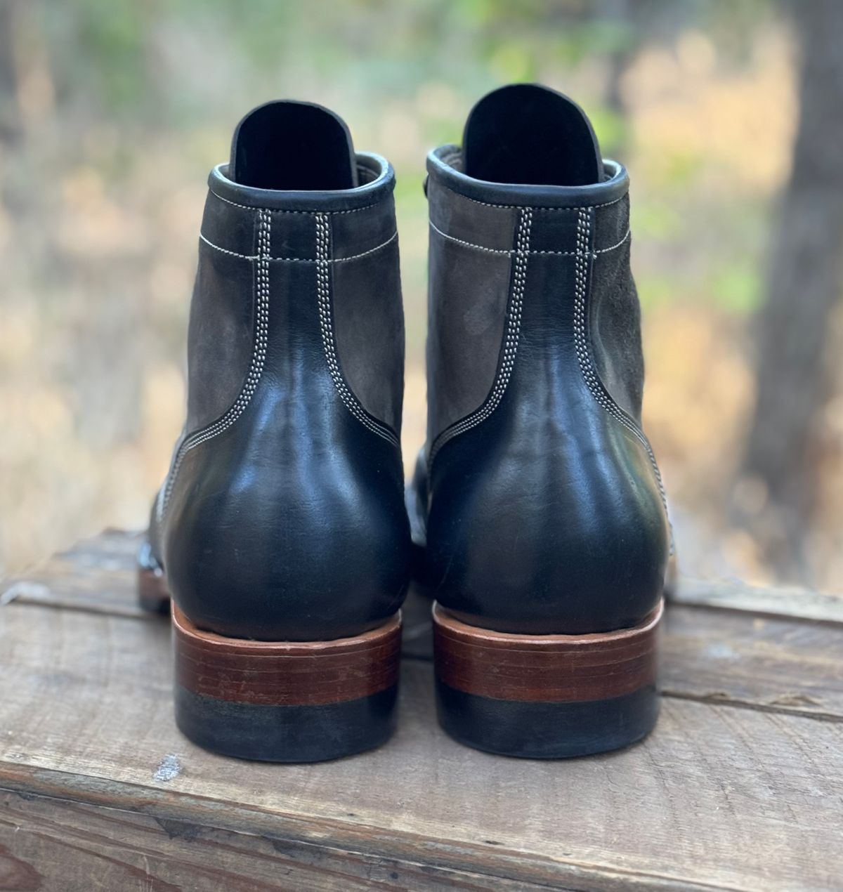 Photo by bconner2112 on November 3, 2025 of the Prof Barnets Nelson Boots in Conceria Il Ponte Horse Butt.