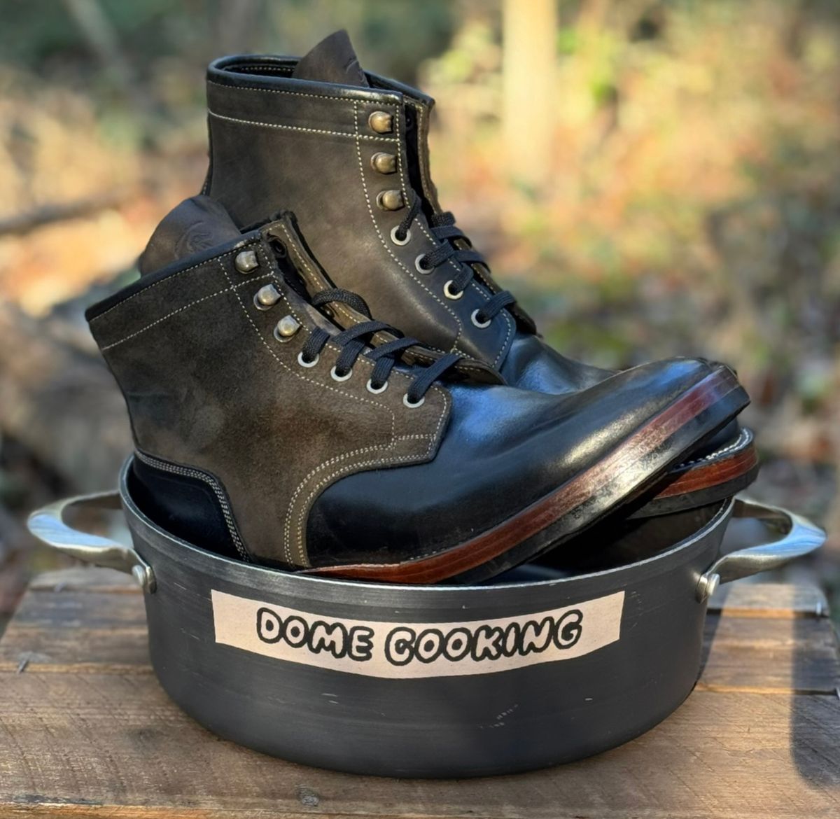 Photo by bconner2112 on November 3, 2025 of the Prof Barnets Nelson Boots in Conceria Il Ponte Horse Butt.