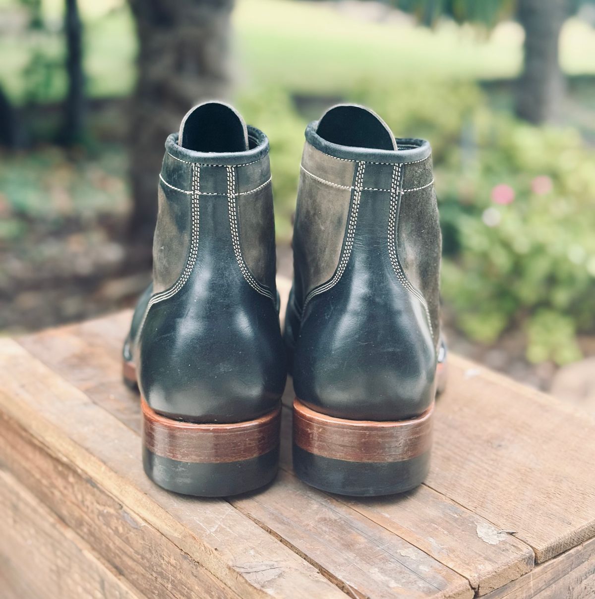 Photo by bconner2112 on December 1, 2025 of the Prof Barnets Nelson Boots in Conceria Il Ponte Horse Butt.